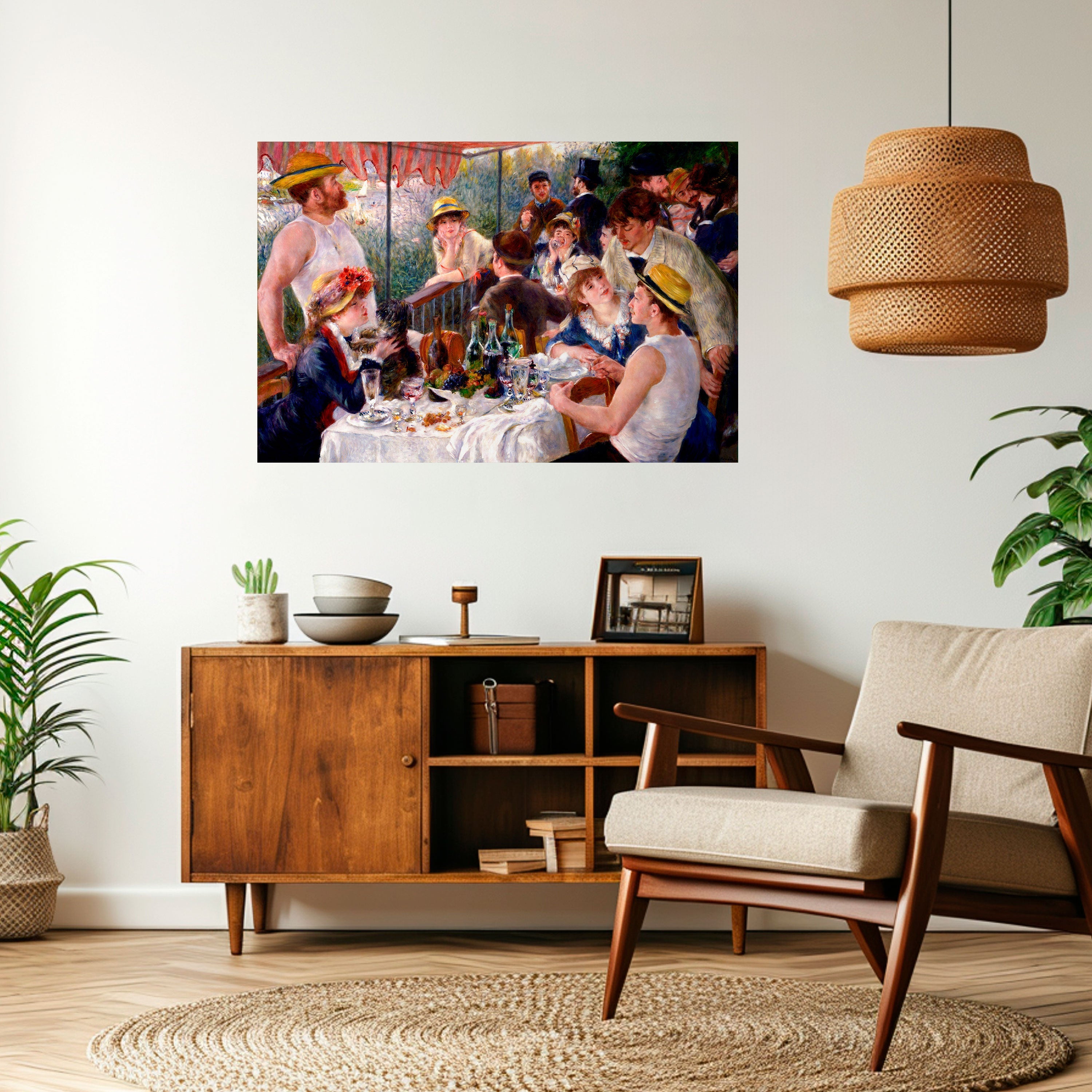 LUNCHEON OF THE BOATING PARTY Peel and Stick Horizontal Poster