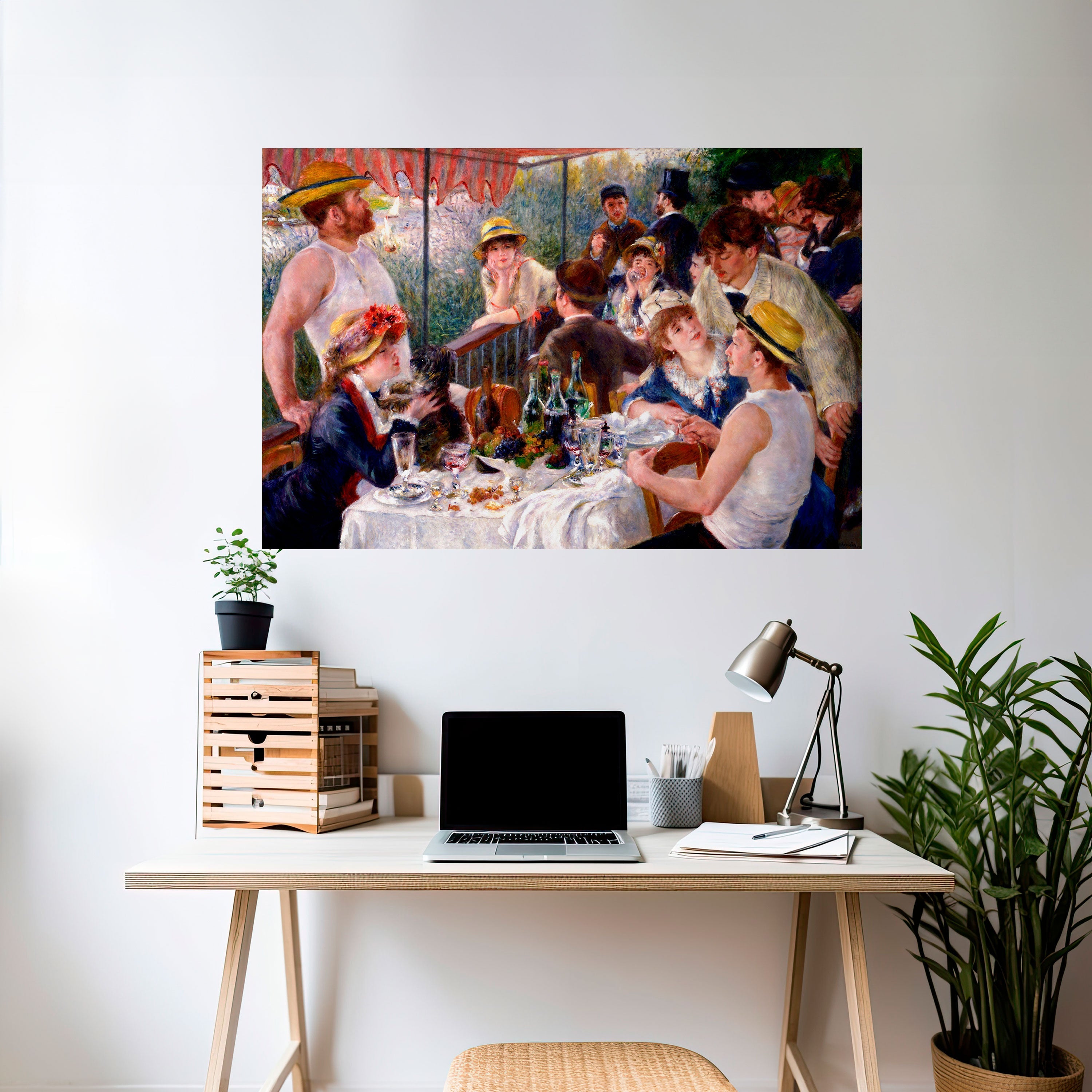 LUNCHEON OF THE BOATING PARTY Peel and Stick Horizontal Poster