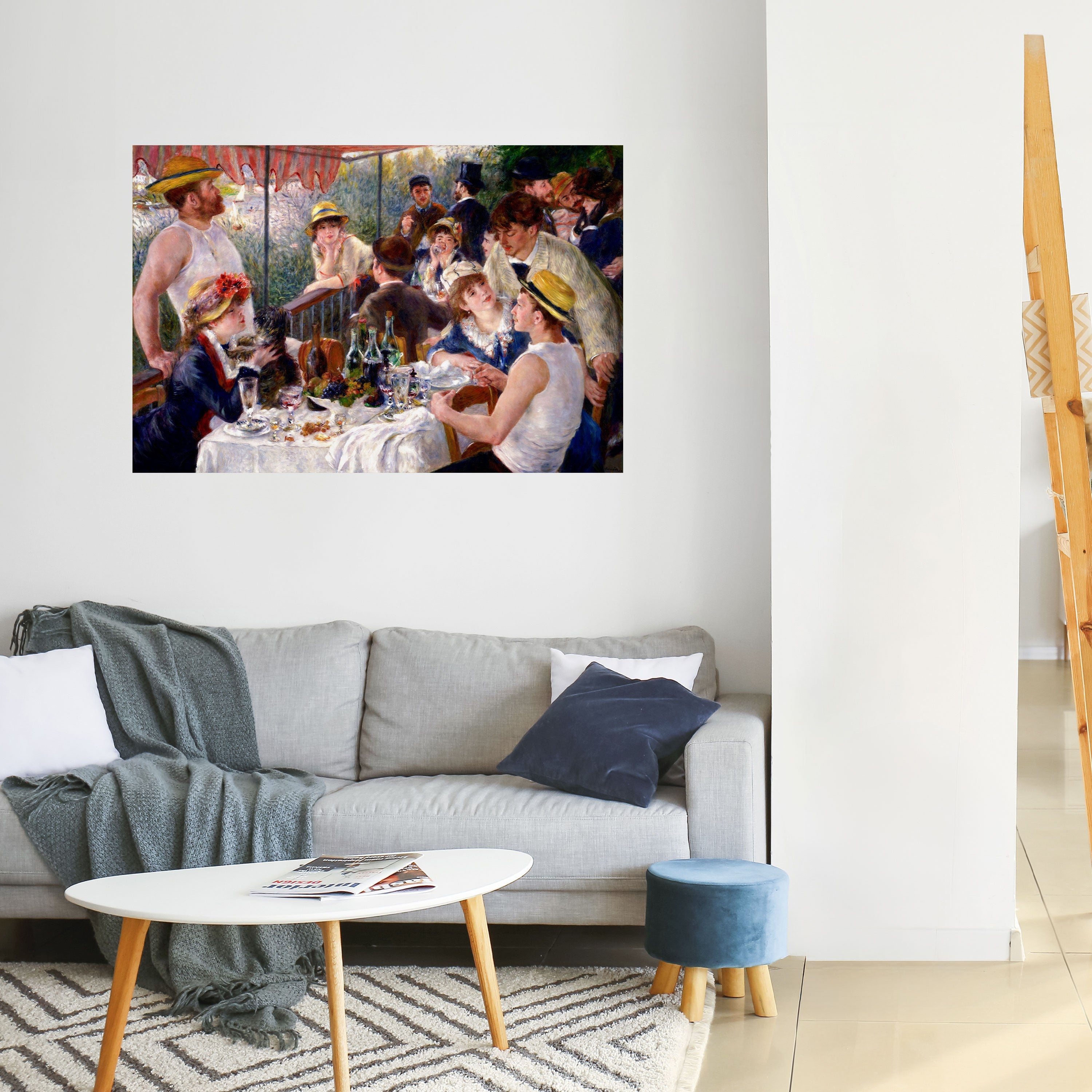 LUNCHEON OF THE BOATING PARTY Peel and Stick Horizontal Poster