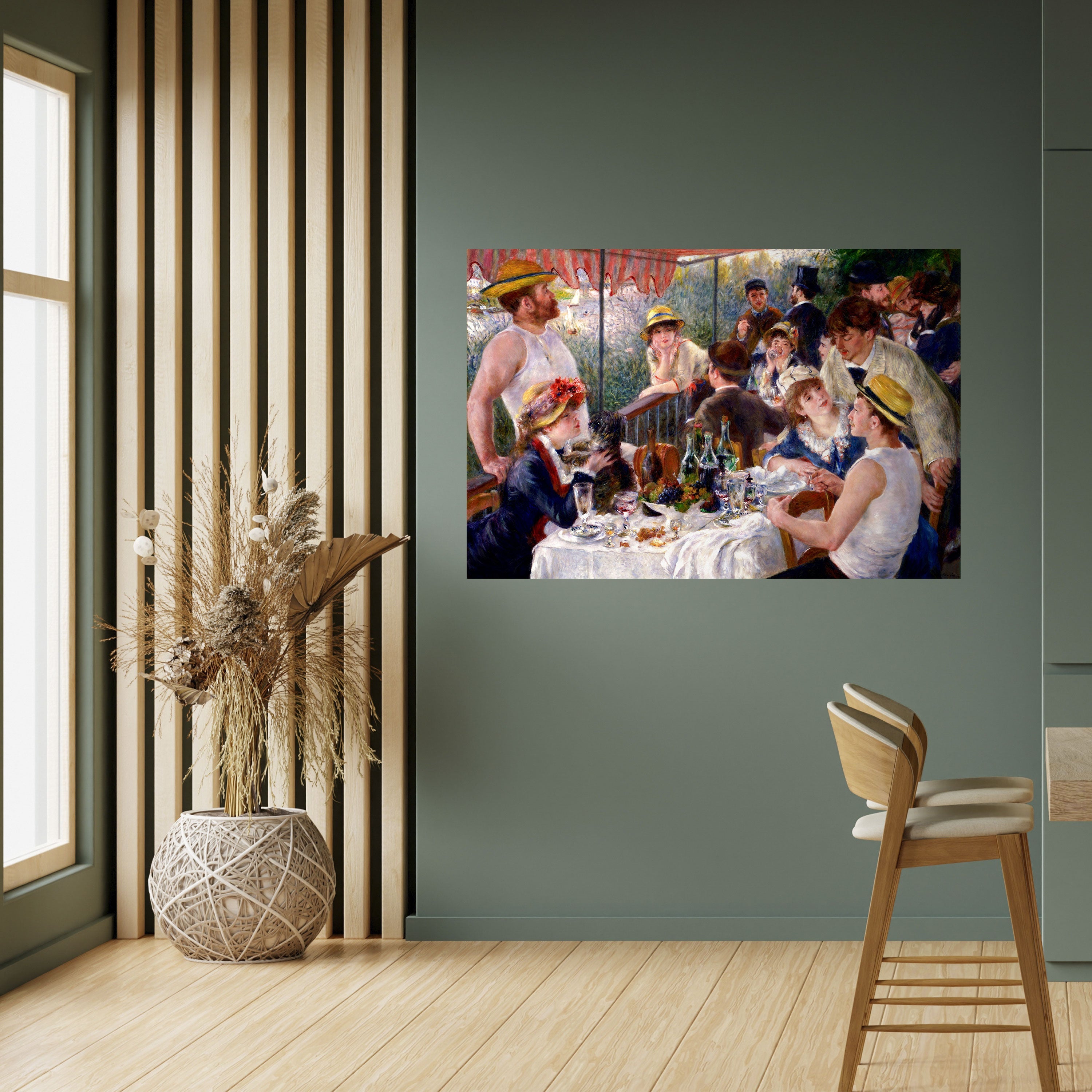 LUNCHEON OF THE BOATING PARTY Peel and Stick Horizontal Poster