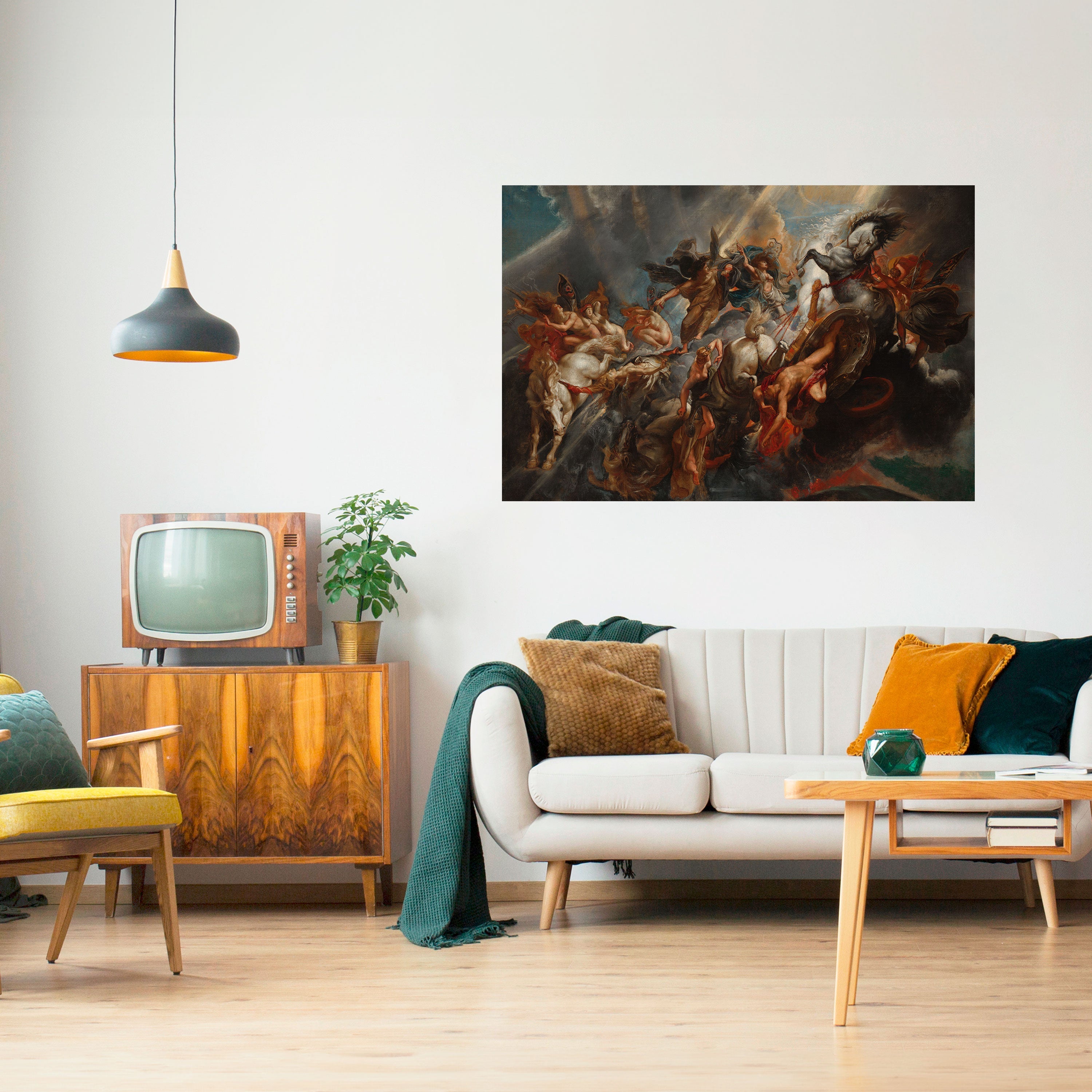 FURY IN MOTION Peel and Stick Horizontal Poster