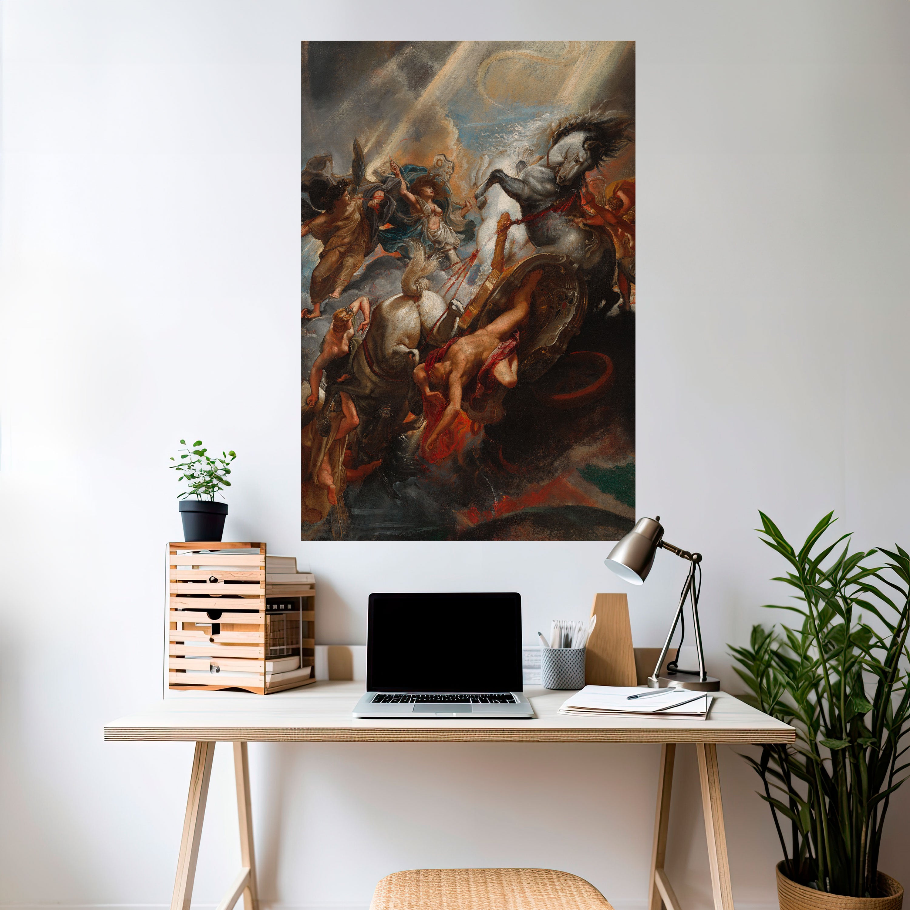 FURY IN MOTION Peel and Stick Vertical Poster
