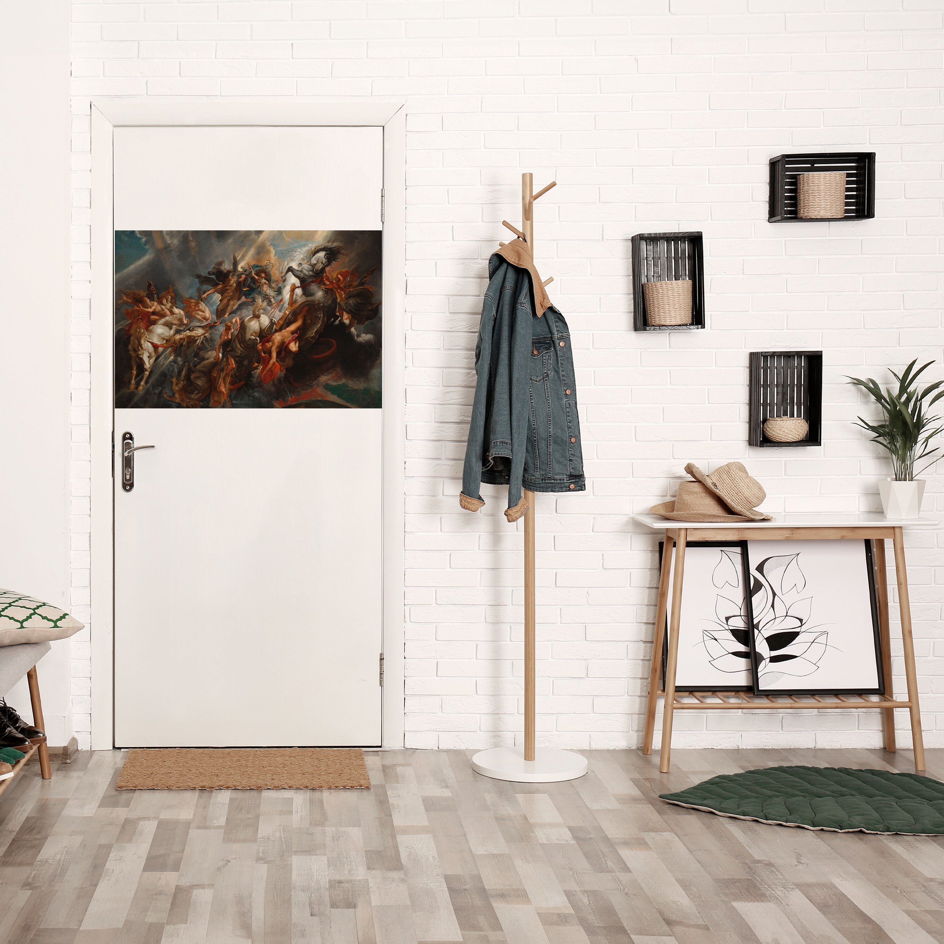FURY IN MOTION Peel and Stick Horizontal Poster