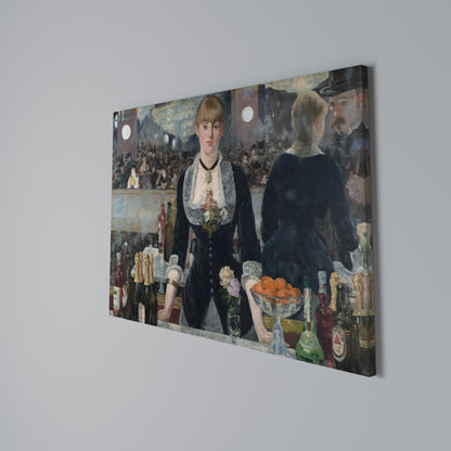 SHADOWS AT THE BAR Horizontal Canvas Print