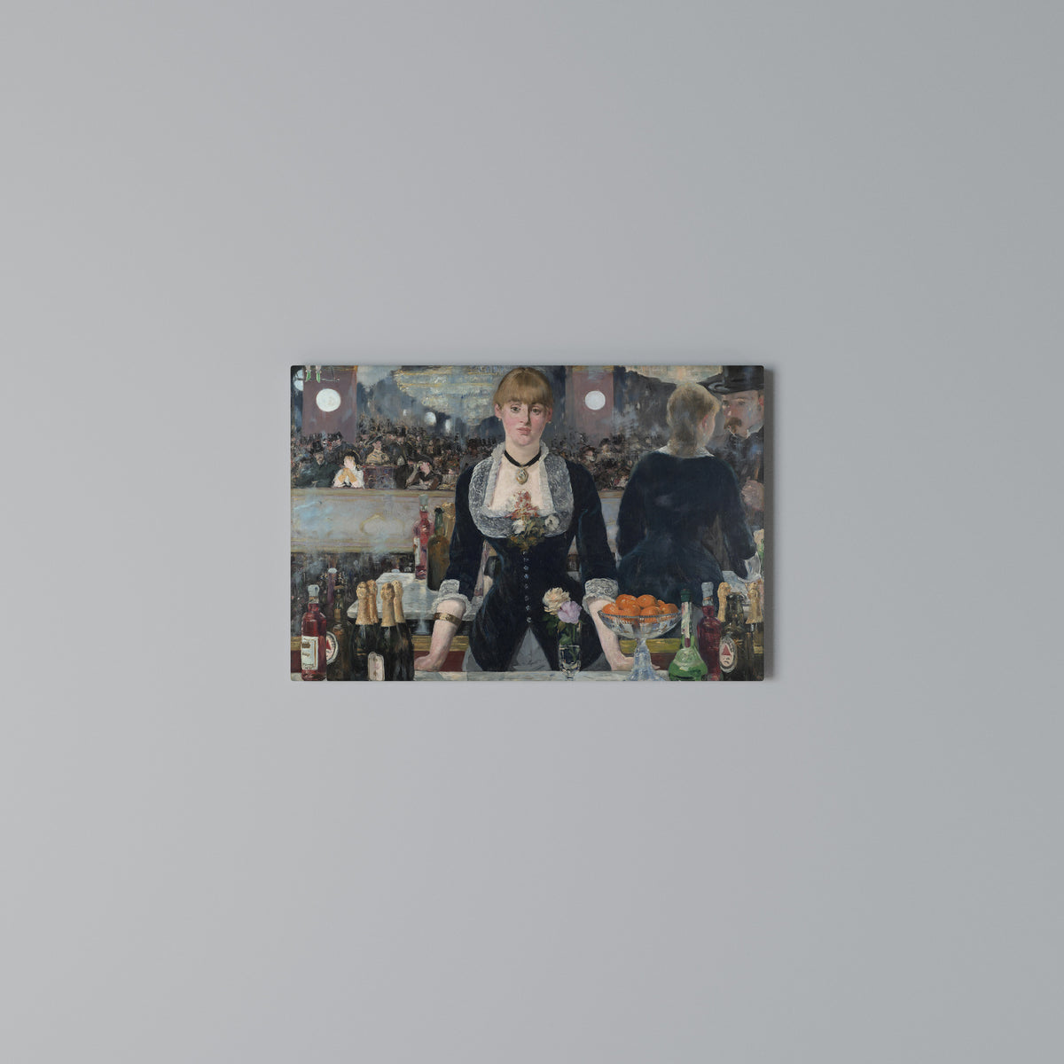 SHADOWS AT THE BAR Horizontal Canvas Print