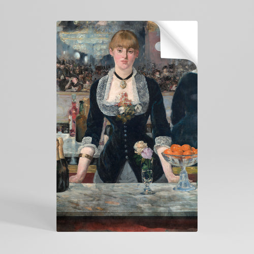 SHADOWS AT THE BAR Peel and Stick Vertical Poster