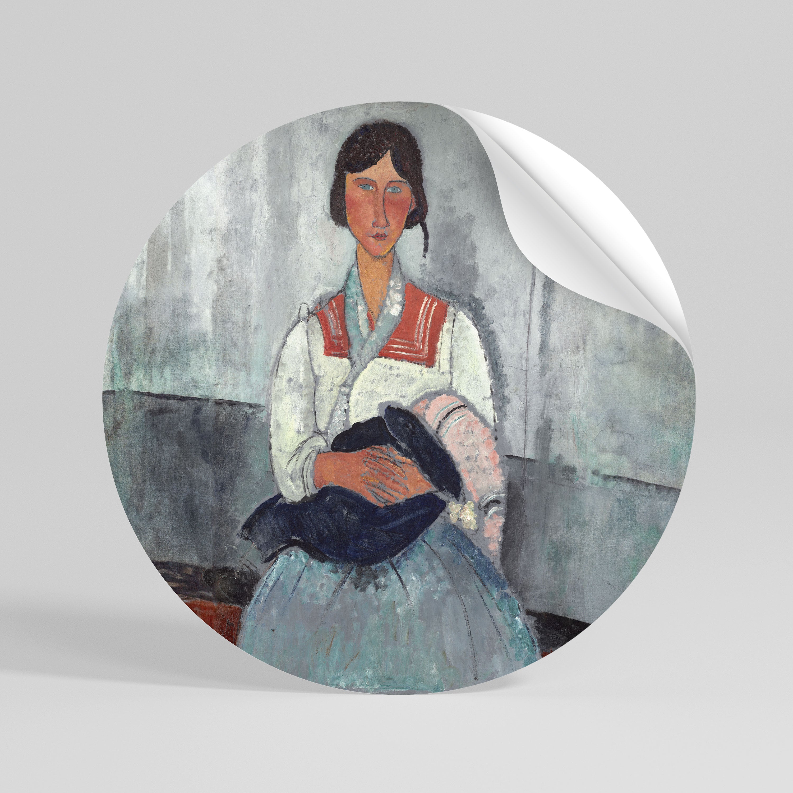 A MOMENT IN TIME Αυτοκόλλητη "Peel and Stick" Αφίσα στρογγυλή