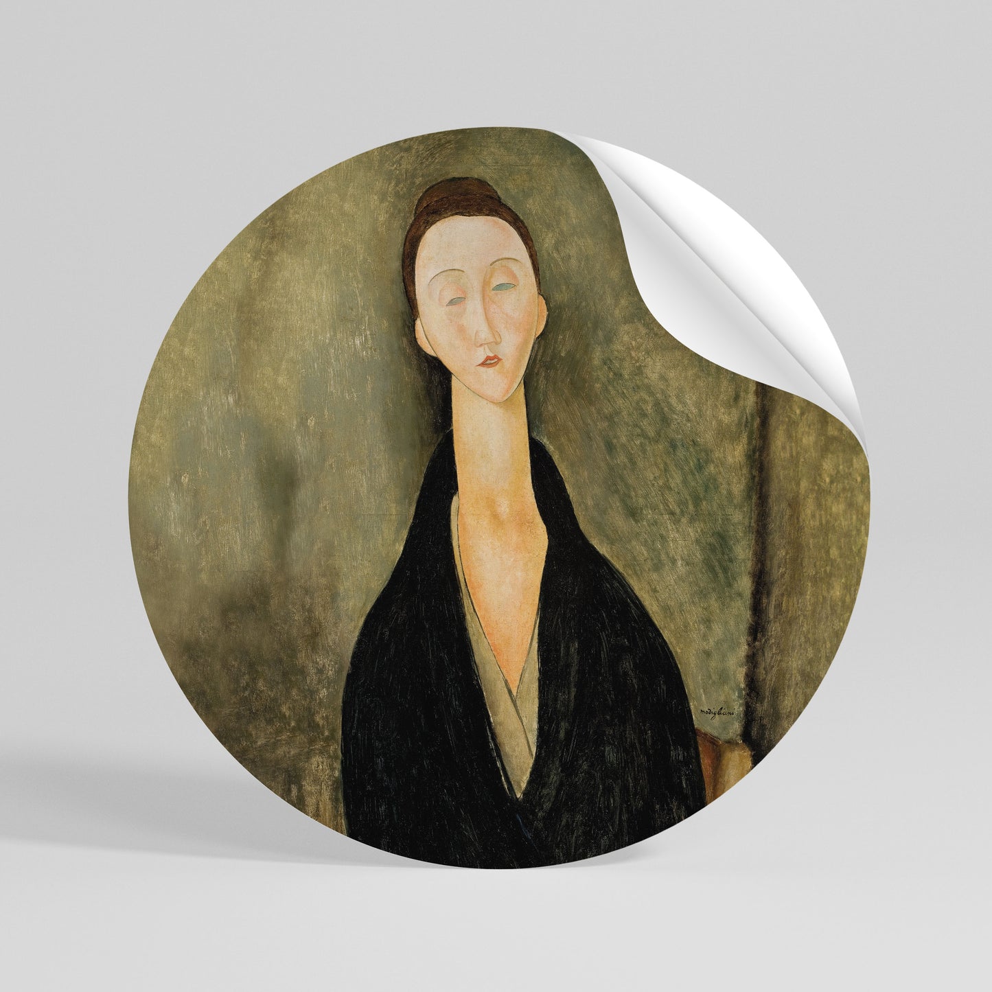 AMEDEO MODIGLIANI Αυτοκόλλητη Αφίσα στρογγυλή
