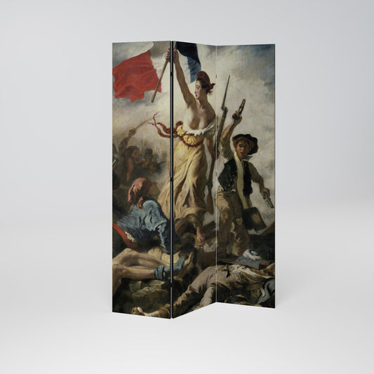 LIBERTY LEADING THE PEOPLE Παραβάν με 3 πάνελ