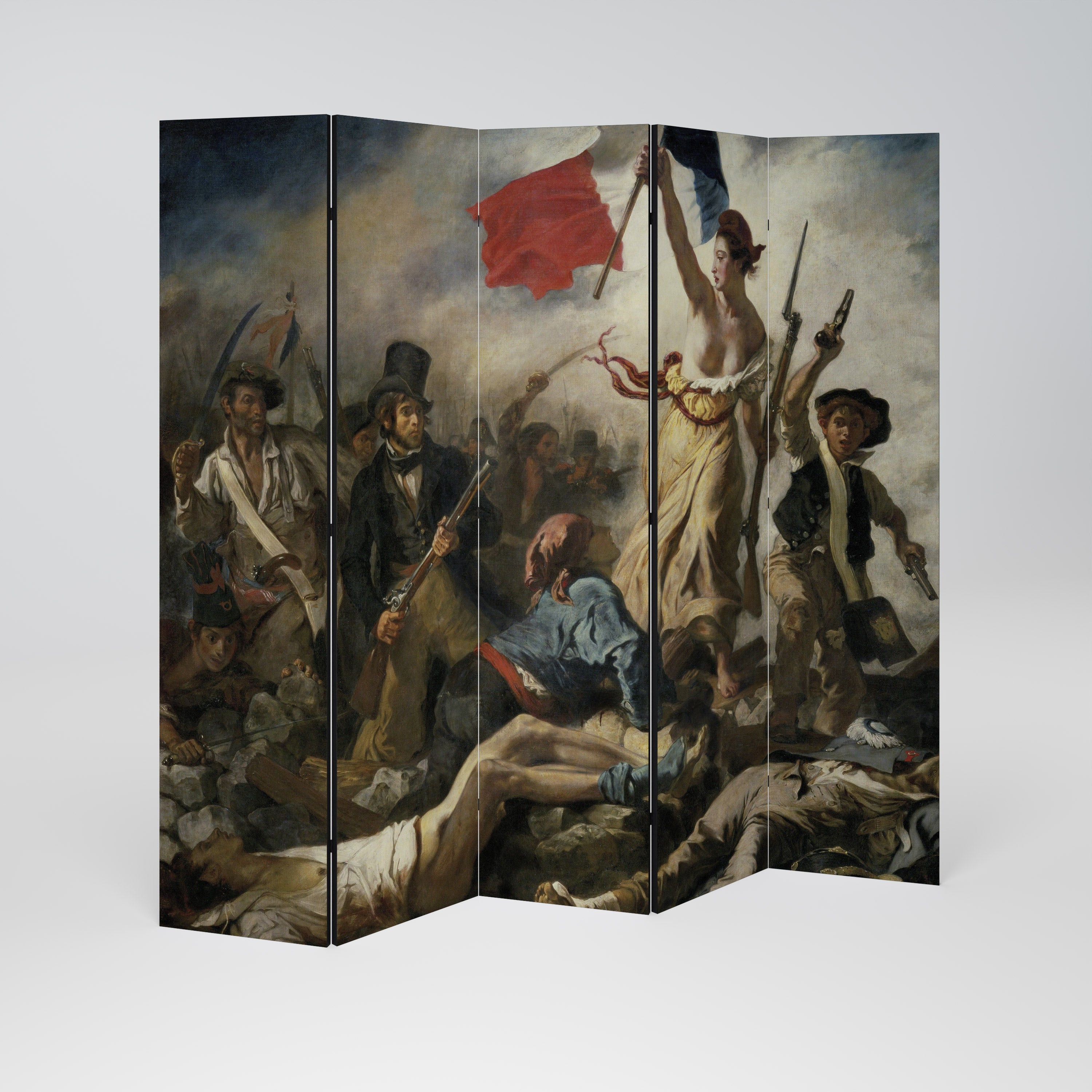 LIBERTY LEADING THE PEOPLE Παραβάν με 5 πάνελ