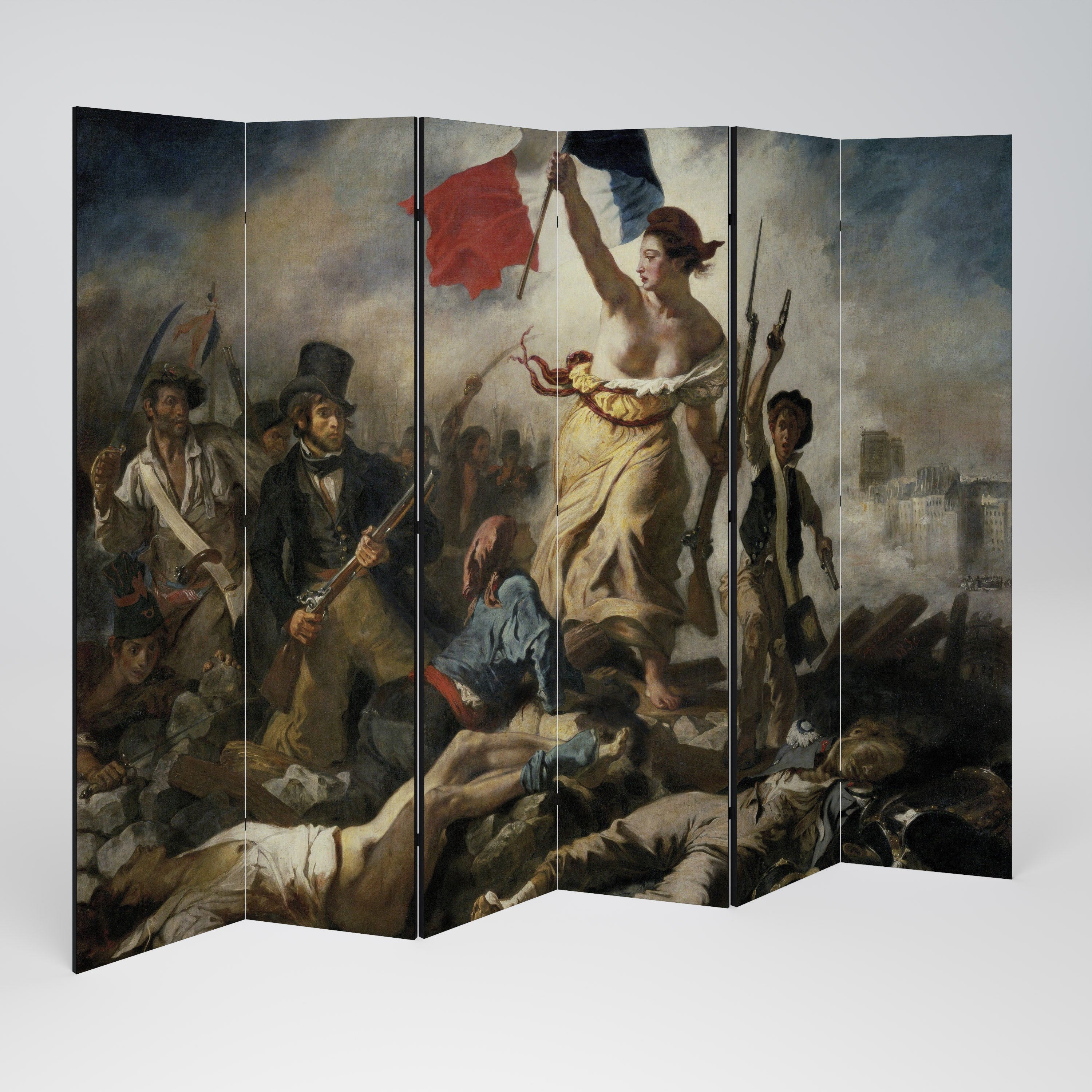 LIBERTY LEADING THE PEOPLE Διακοσμητικό διαχωριστικό δωματίου 6 πάνελ