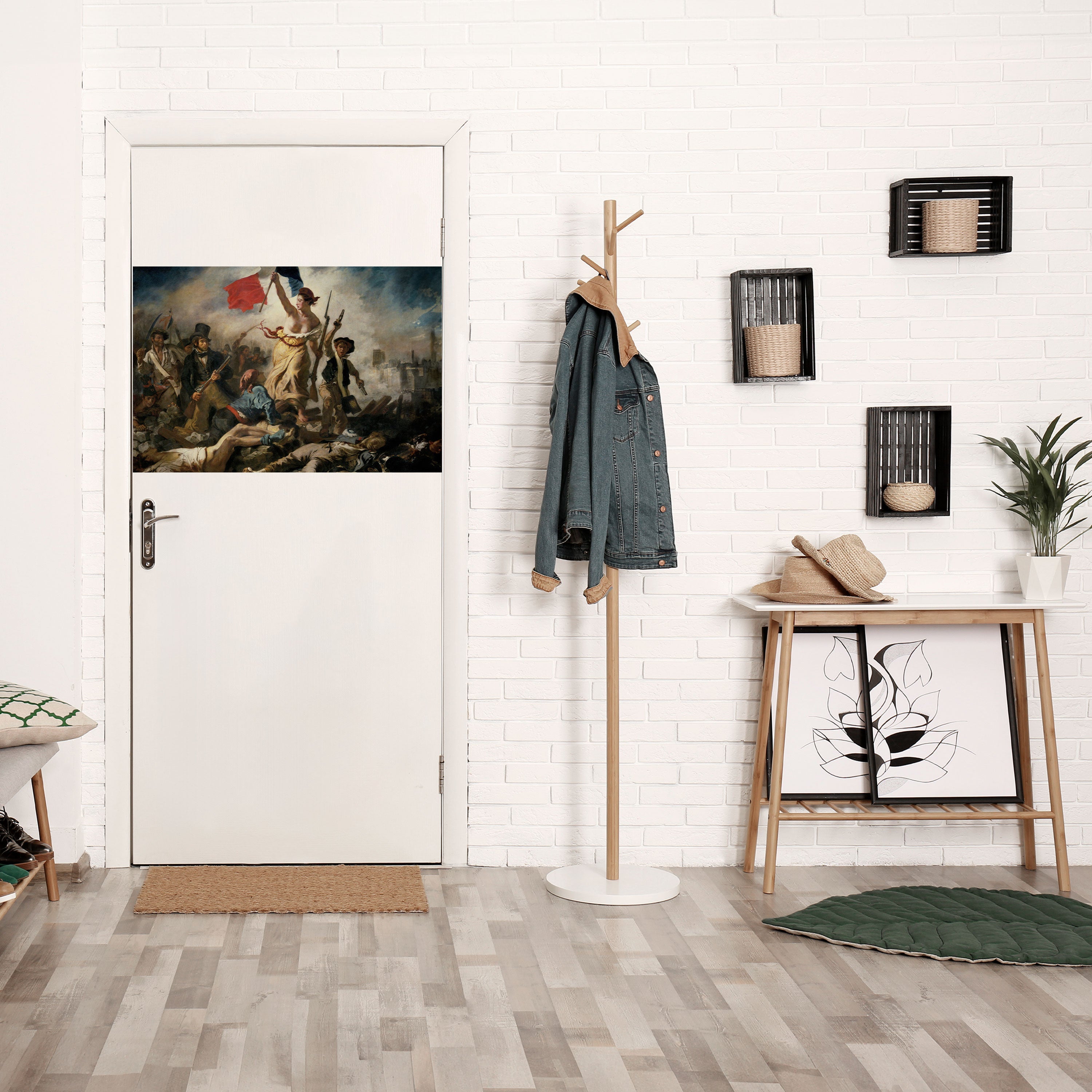 LIBERTY LEADING THE PEOPLE Peel and Stick Horizontal Poster