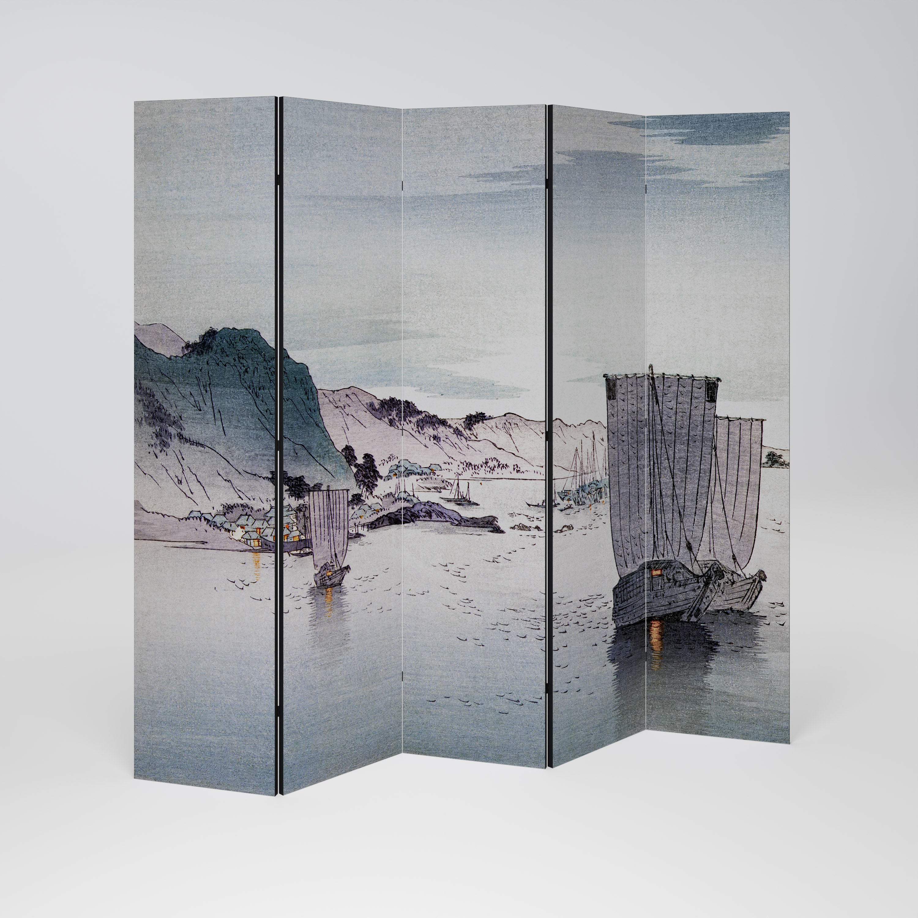 YĹŞGURE NO HANSEN 5-Panel Room Divider