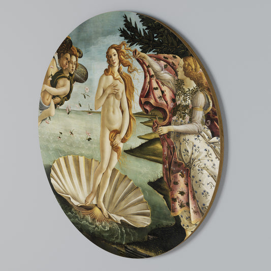 DIVINE BIRTH OF BEAUTY Στρογγυλός πίνακας ζωγραφικής