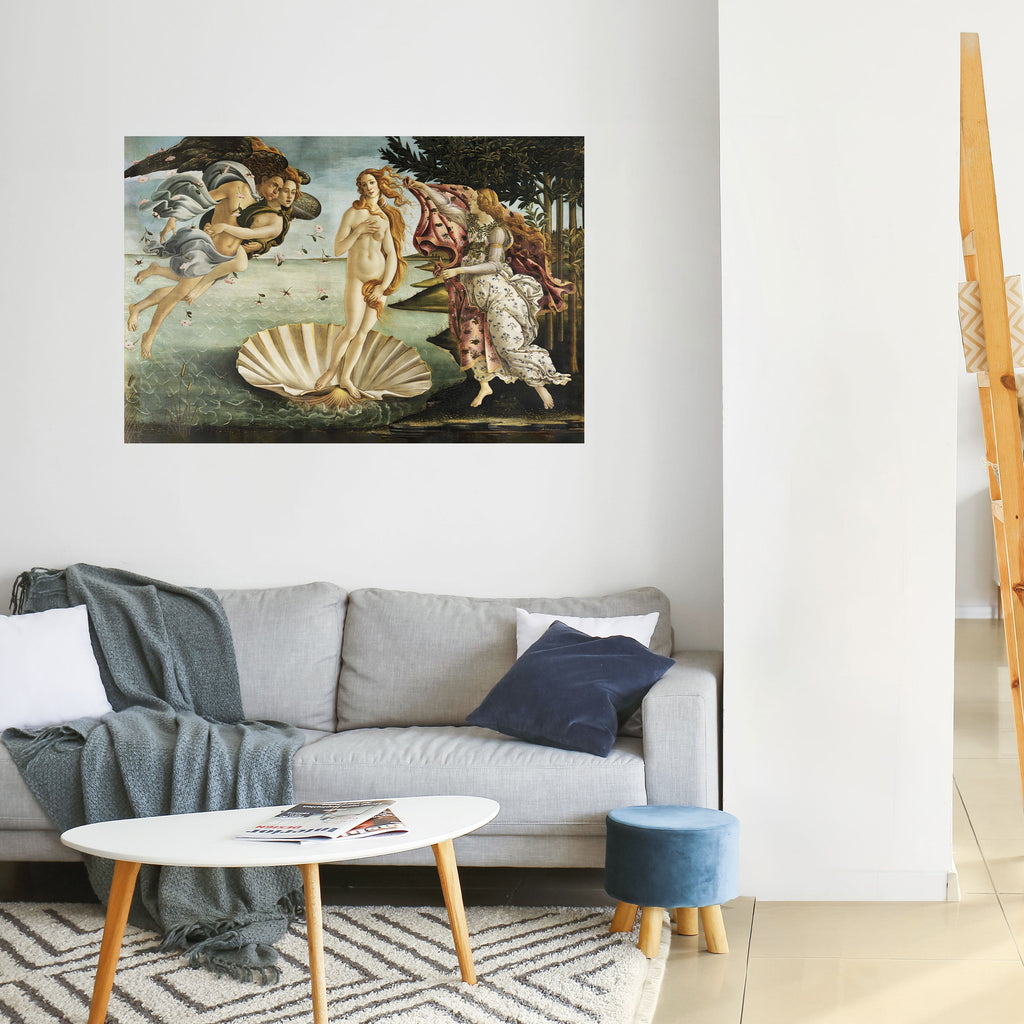DIVINE BIRTH OF BEAUTY Peel and Stick Horizontal Poster