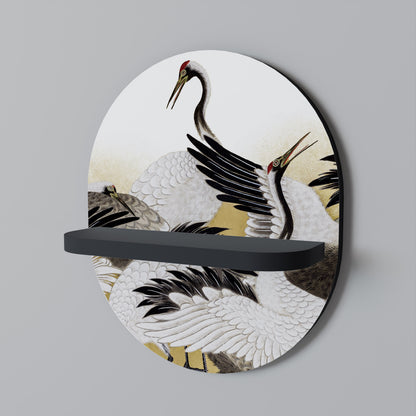JAPANESE FLOCK OF CRANES Διακοσμητικό Ράφι Art Shelf