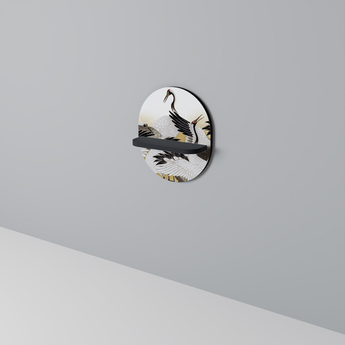 JAPANESE FLOCK OF CRANES Διακοσμητικό Ράφι Art Shelf