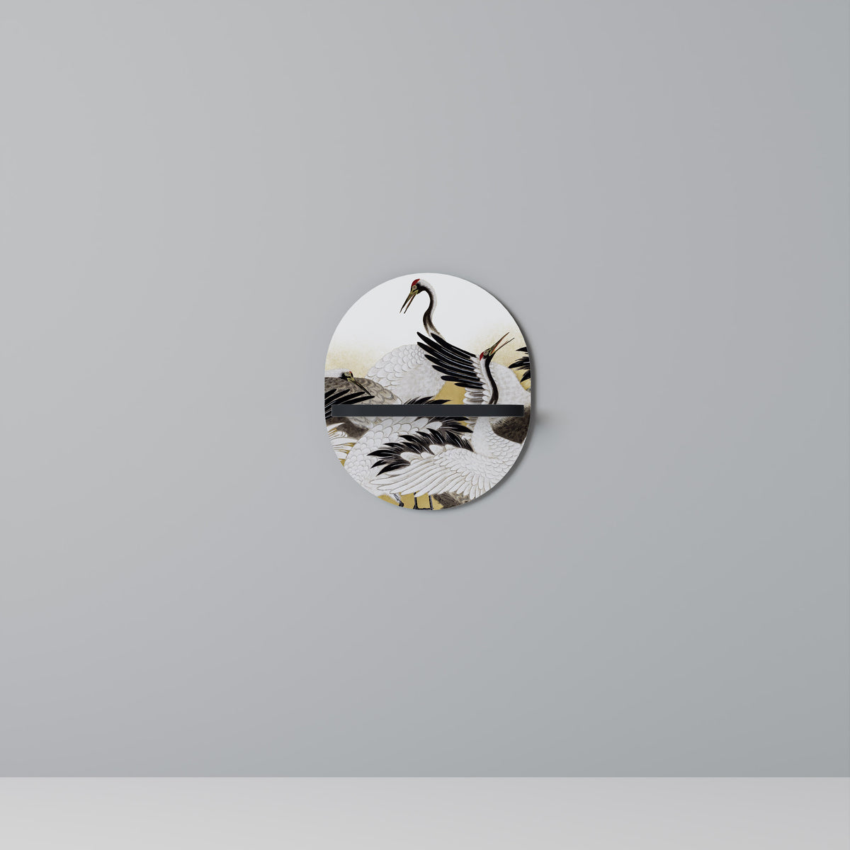 JAPANESE FLOCK OF CRANES Διακοσμητικό Ράφι Art Shelf