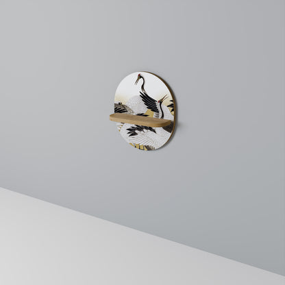 JAPANESE FLOCK OF CRANES Διακοσμητικό Ράφι Art Shelf