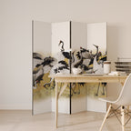 JAPANESE FLOCK OF CRANES Παραβάν με 4 πάνελ