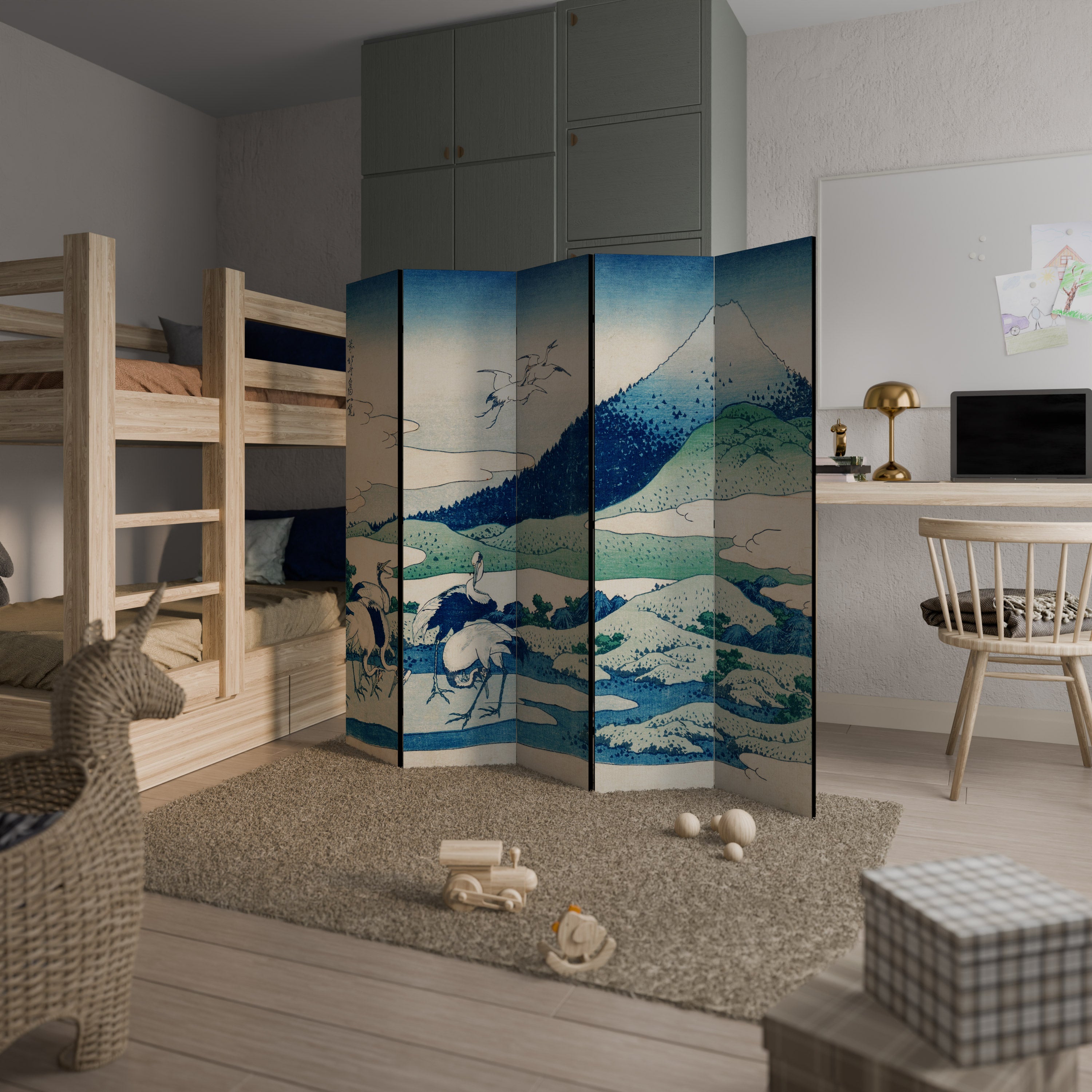 UMEZAWA MANOR 5-Panel Room Divider