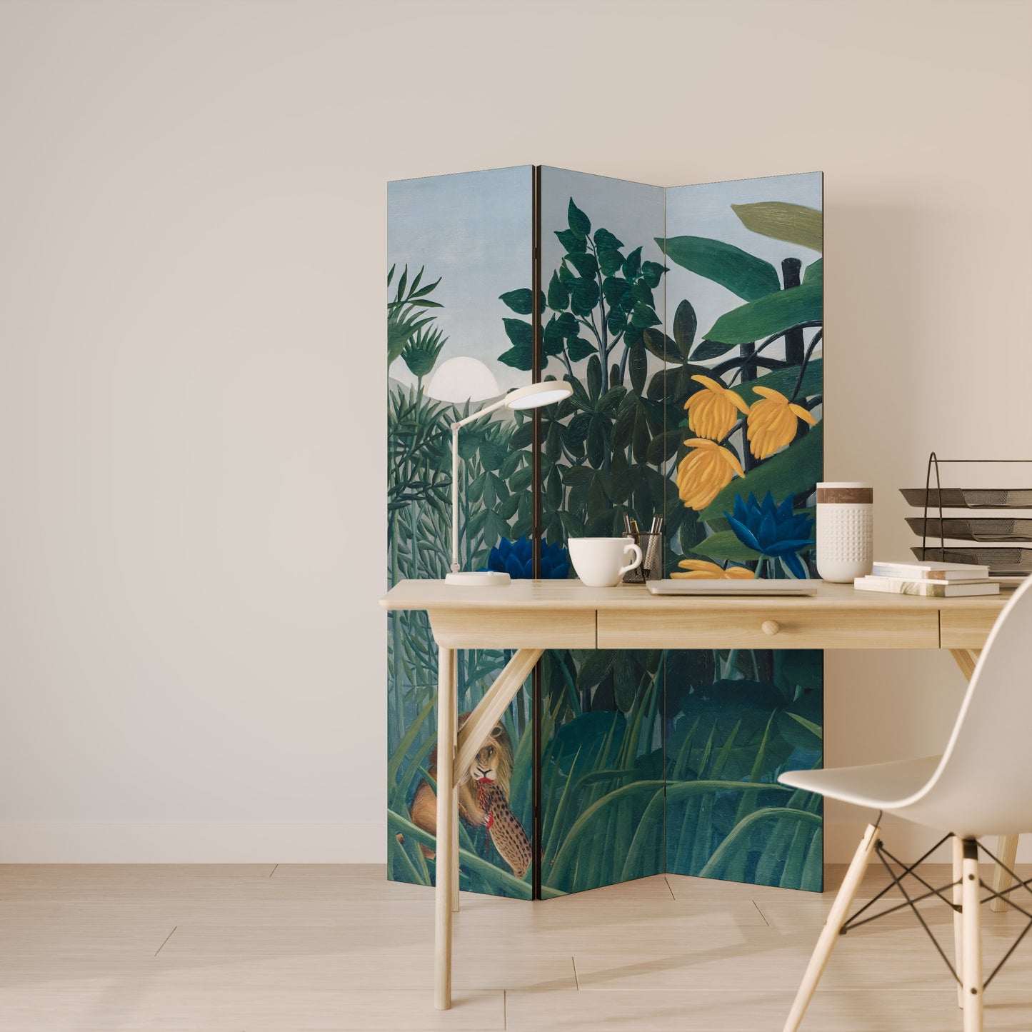 THE REPAST OF THE LION 3-Panel Room Divider