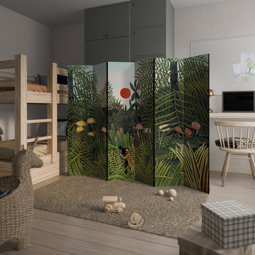 VIRGIN FOREST WITH SUNSET Παραβάν με 6 πάνελ