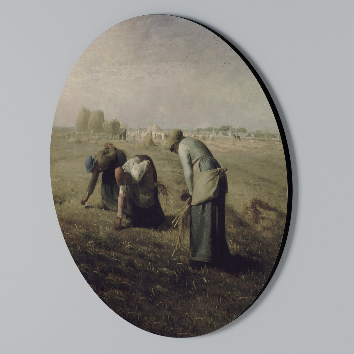 THE GLEANERS Στρογγυλός πίνακας ζωγραφικής