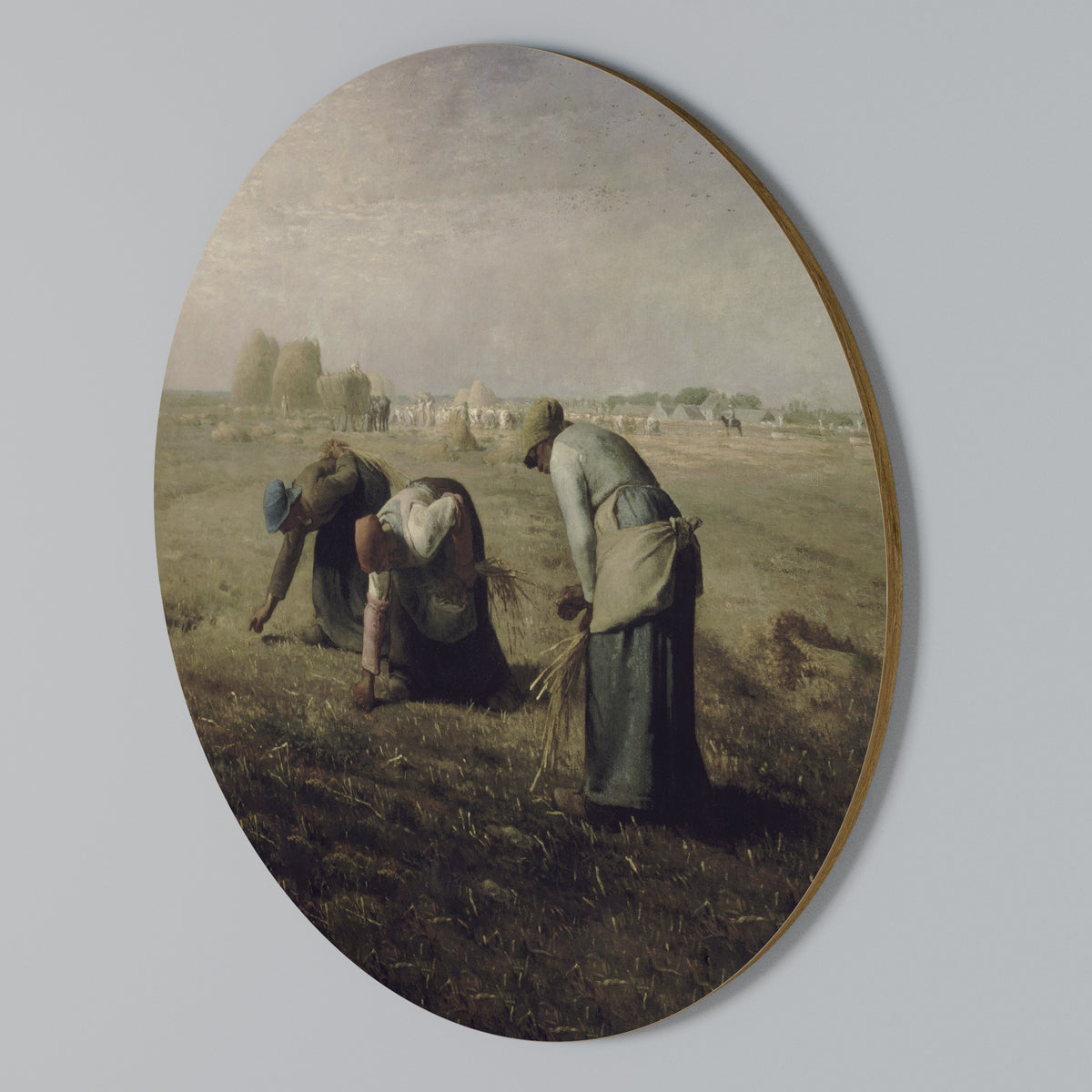 THE GLEANERS Στρογγυλός πίνακας ζωγραφικής