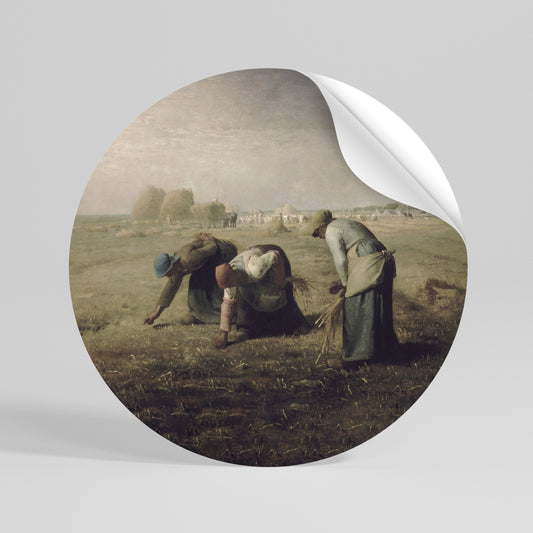 THE GLEANERS Αυτοκόλλητη Αφίσα στρογγυλή