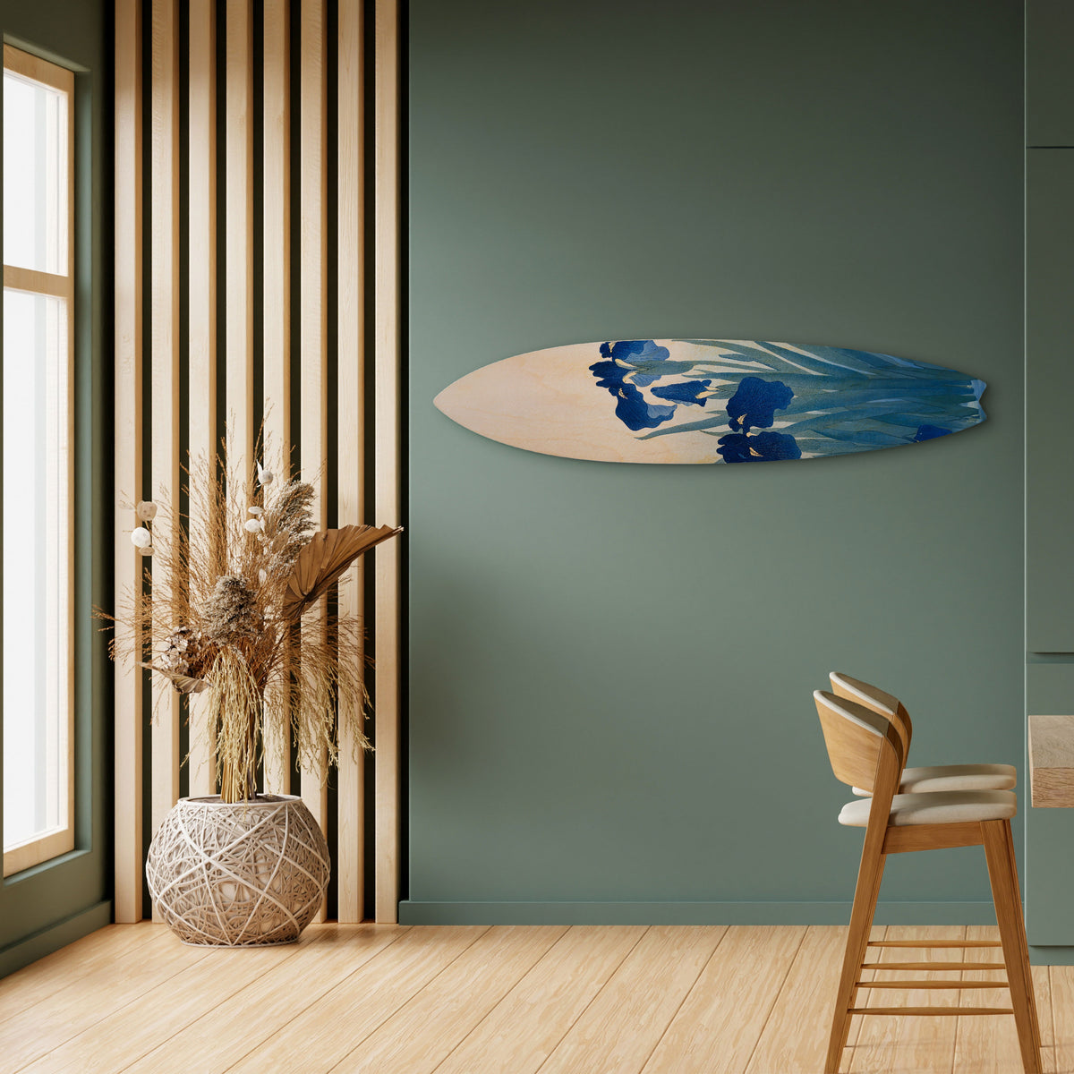 BLUE FLORAL RIDE Διακοσμητική σανίδα Surf