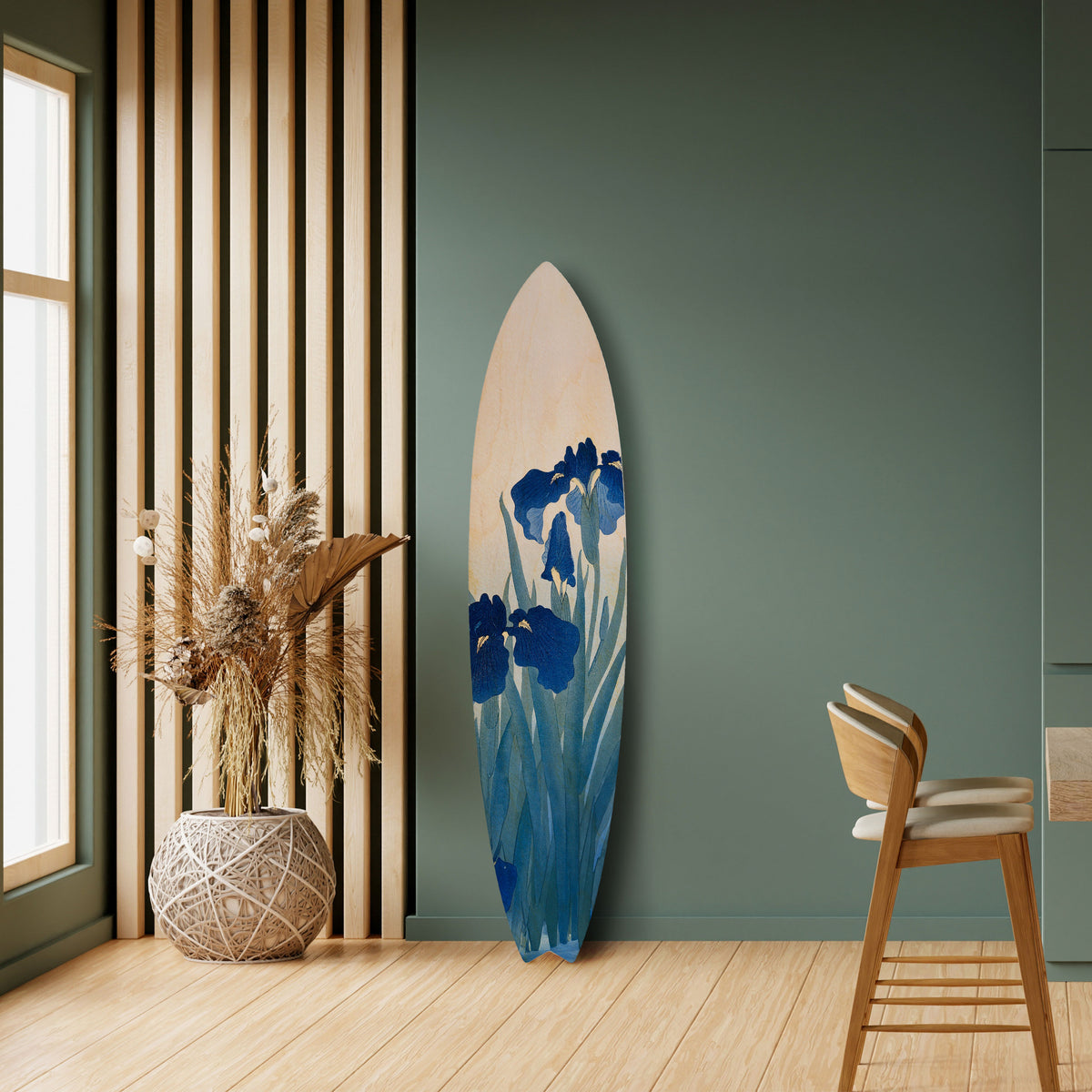 BLUE FLORAL RIDE Διακοσμητική σανίδα Surf
