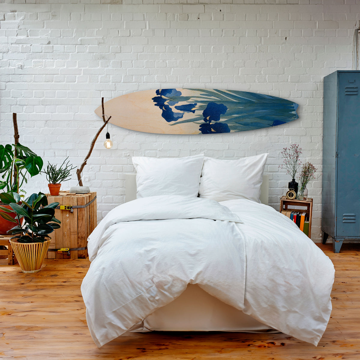 BLUE FLORAL RIDE Διακοσμητική σανίδα Surf