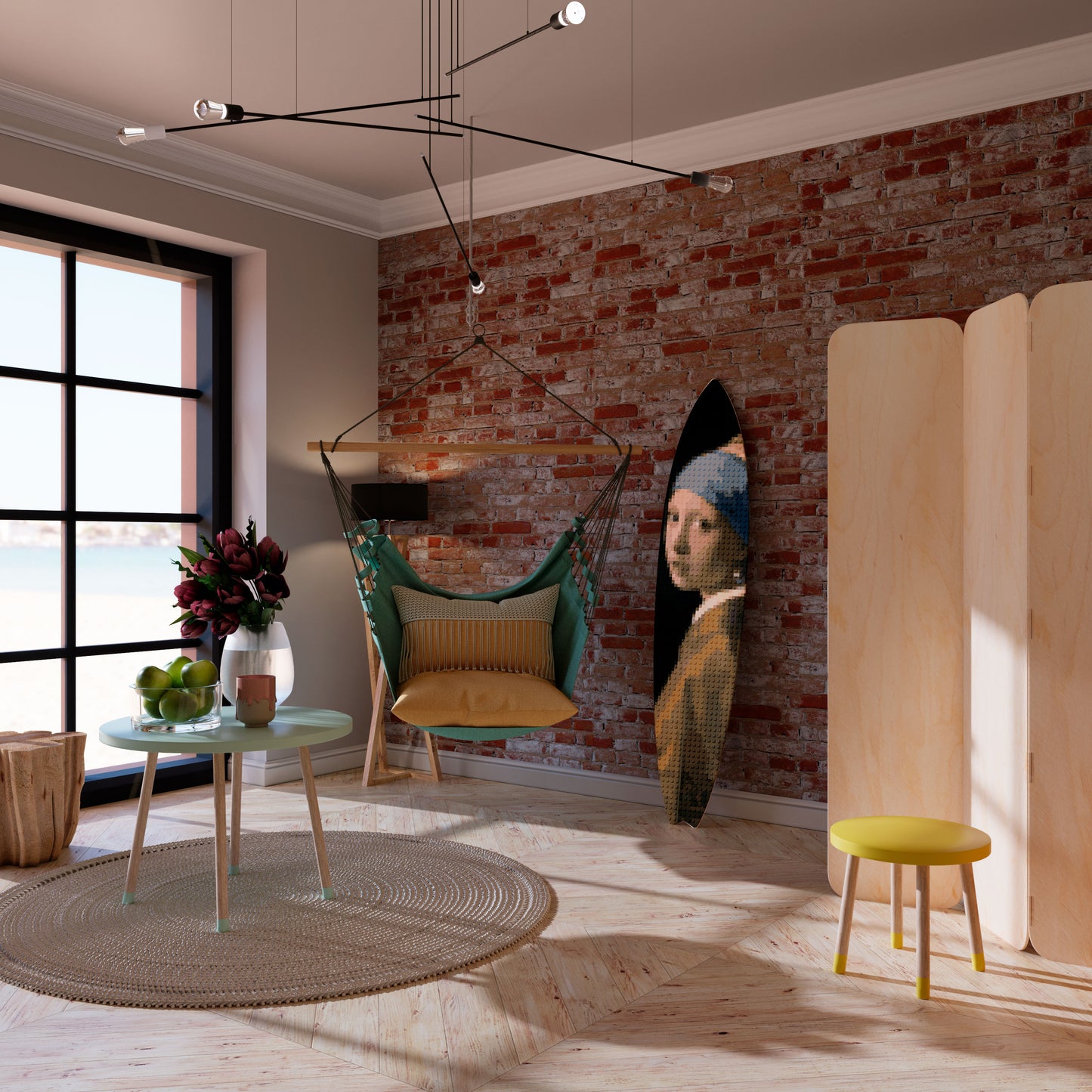 STRUCTURAL MASTERPIECE Surfboard Decorative Panel