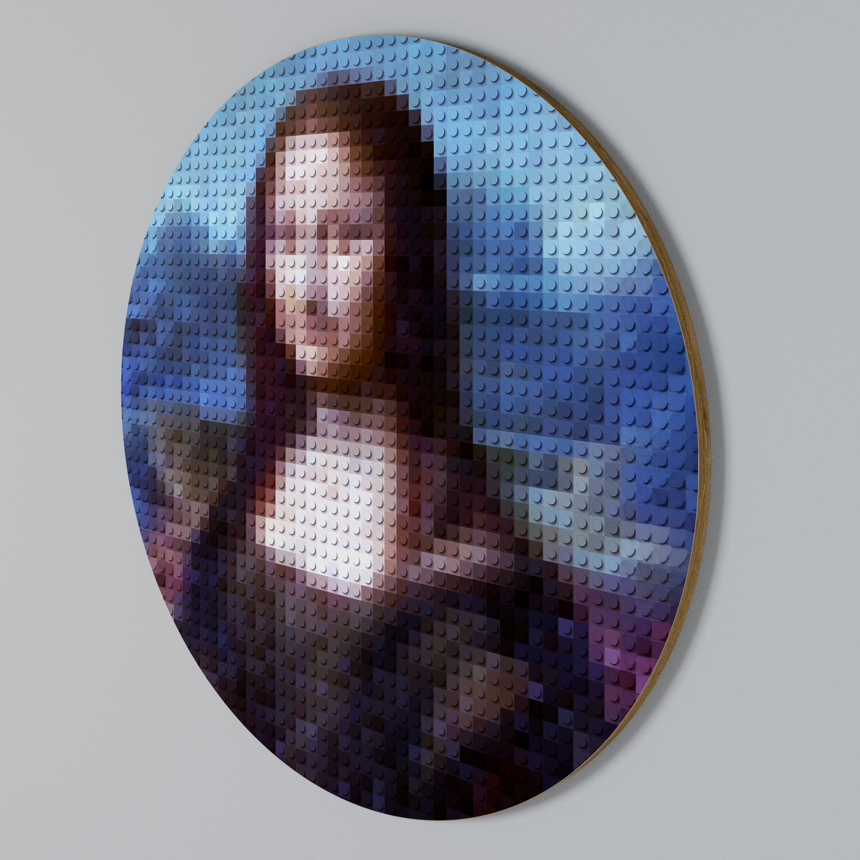 CONSTRUCTIVE ART Στρογγυλός πίνακας ζωγραφικής