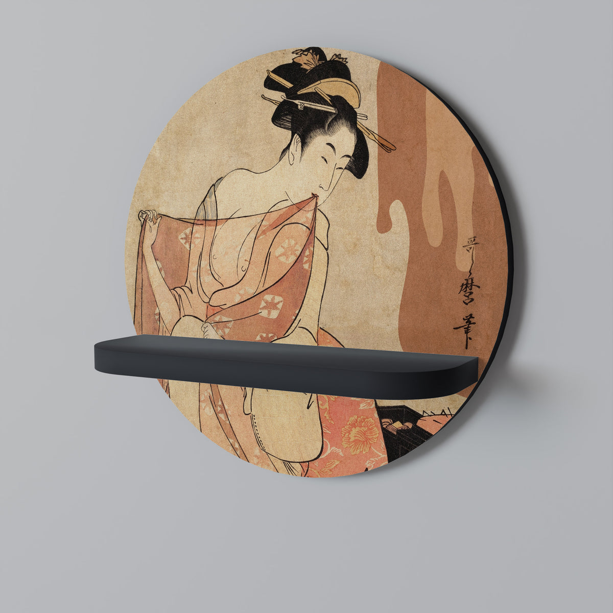 WOMAN, CAT AND EXTRA BROWN Διακοσμητικό Ράφι Art Shelf