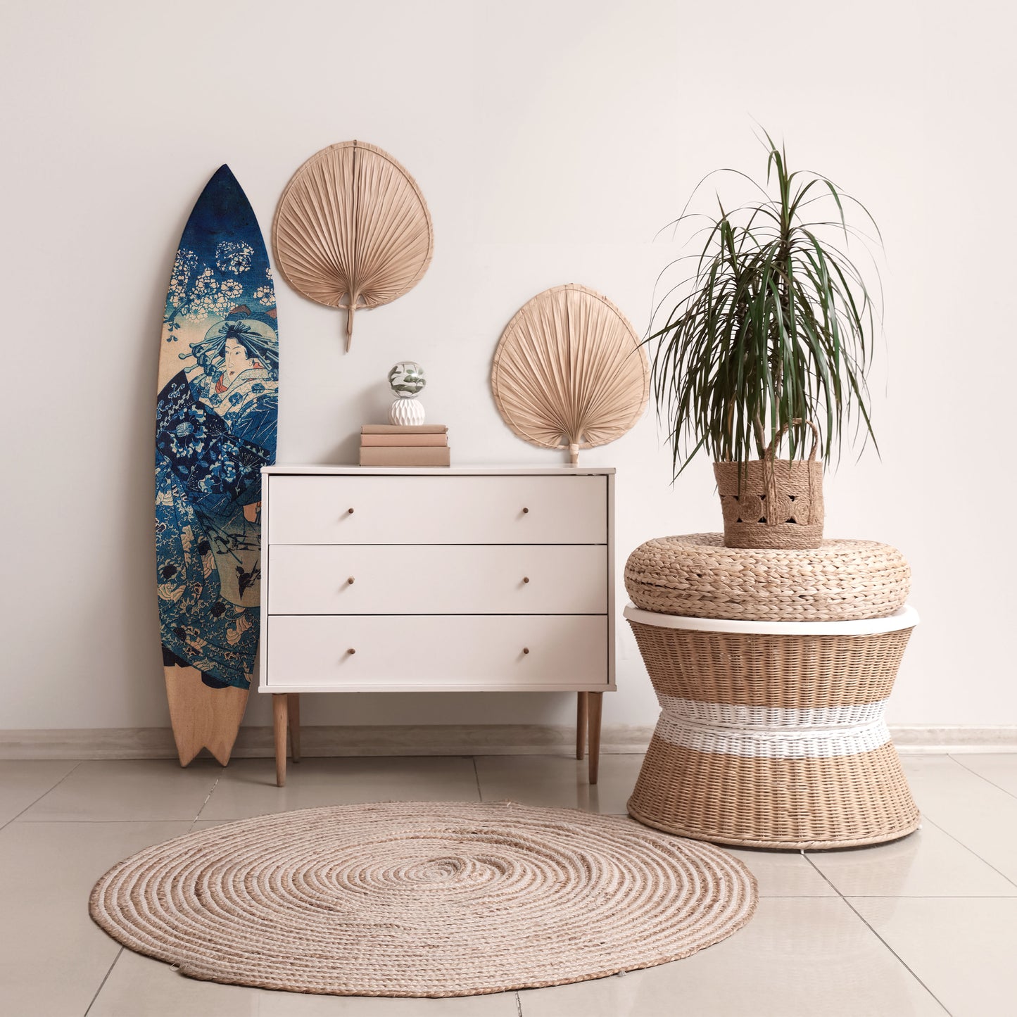JAPANESE WOMAN Διακοσμητική σανίδα Surf