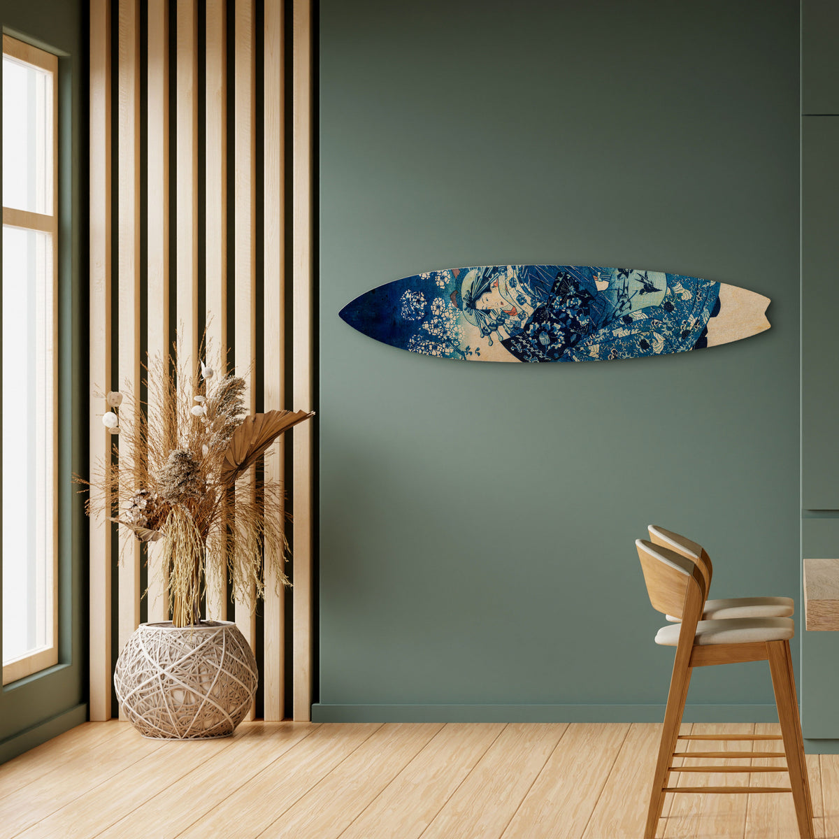 JAPANESE WOMAN Surfboard Decorative Panel