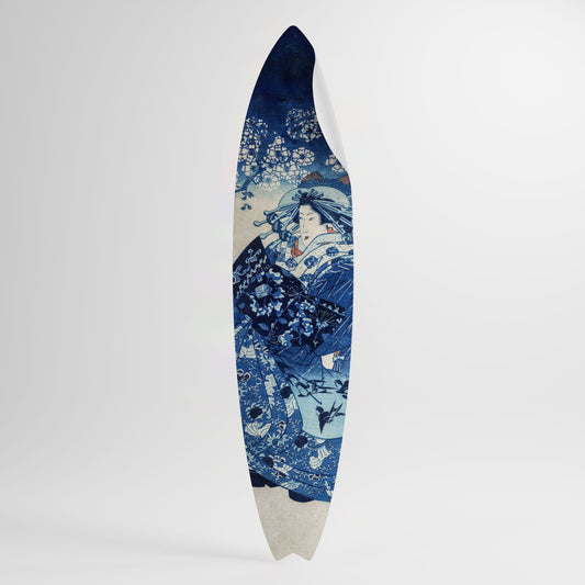 JAPANESE WOMAN Αυτοκόλλητη Αφίσα "Surf"
