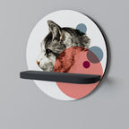 BUBBLE CAT SKETCH Διακοσμητικό Ράφι Art Shelf