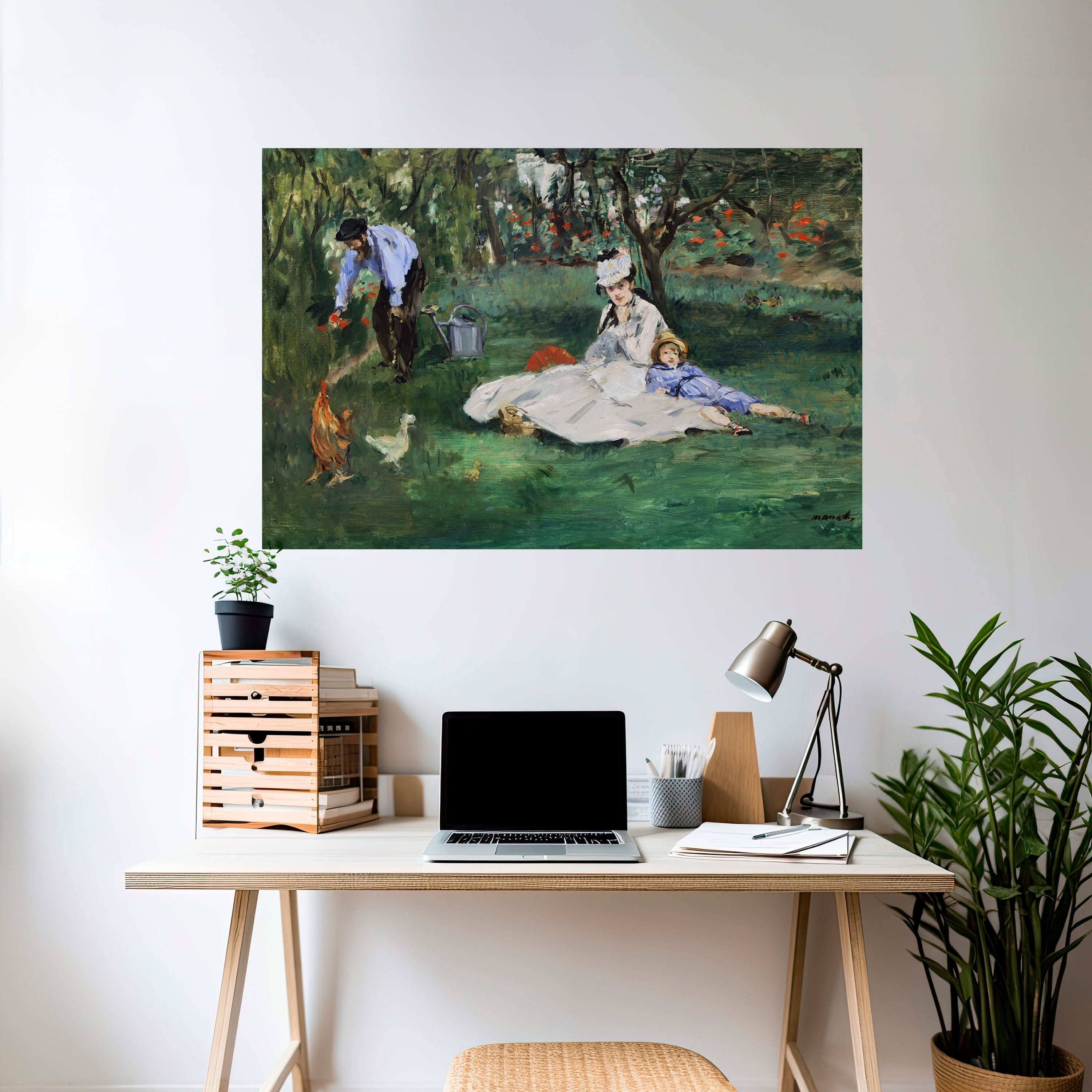 GARDEN OF CHARMS Peel and Stick Horizontal Poster