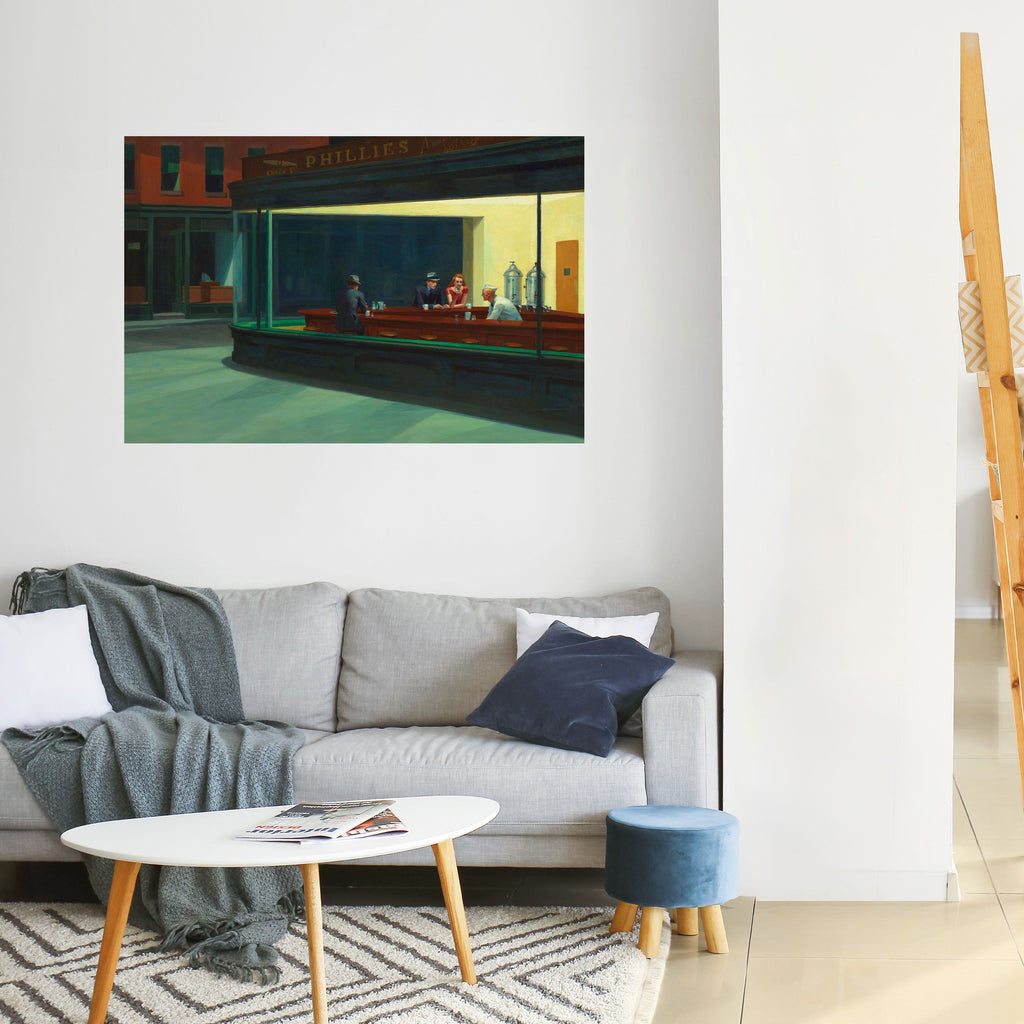 SERENE EVENING CHAT Peel and Stick Horizontal Poster