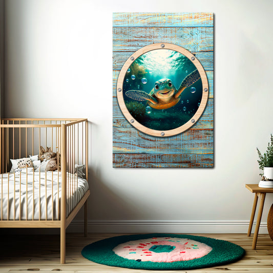SEASIDE JOY Vertical Canvas Print