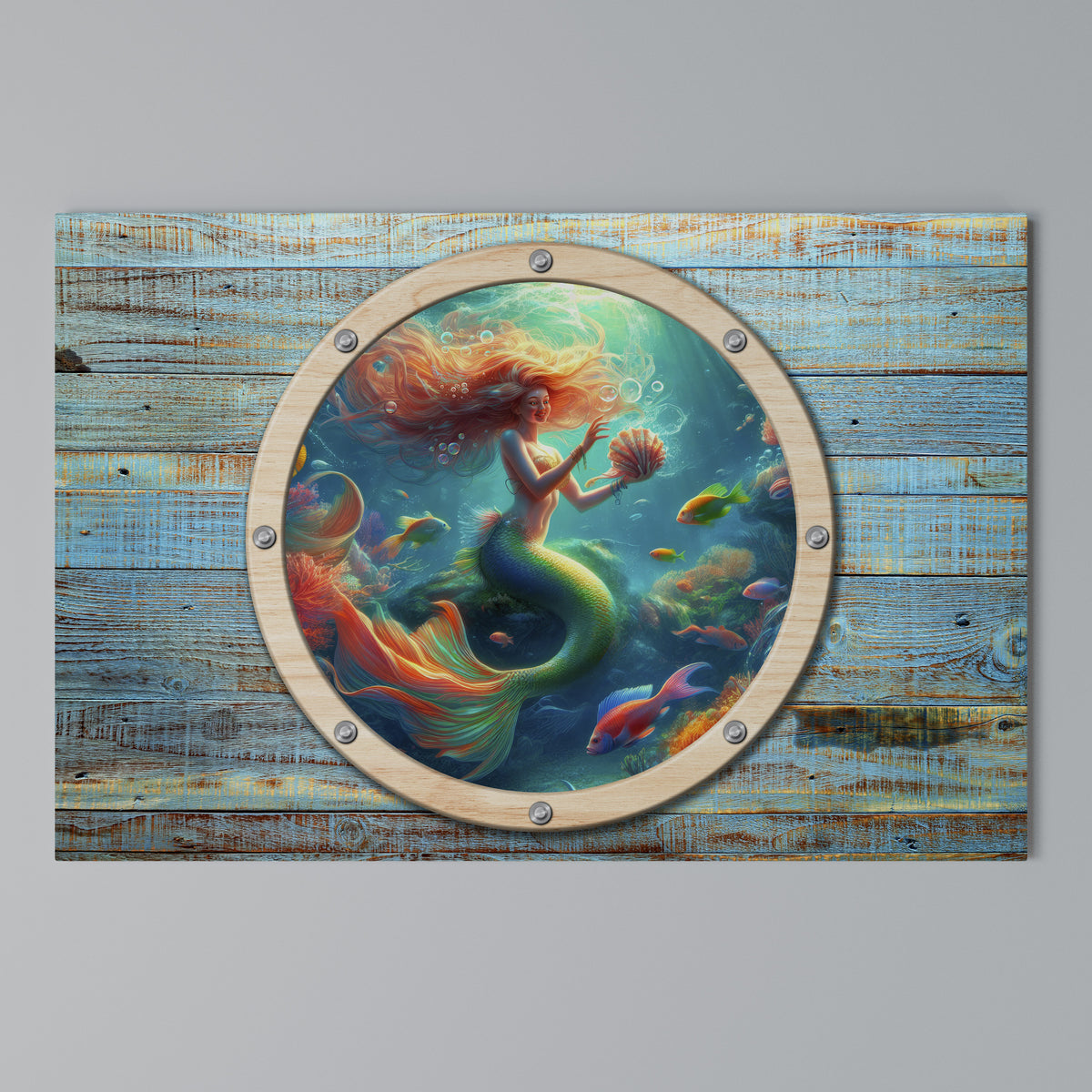 MERMAID DREAMS Horizontal Canvas Print