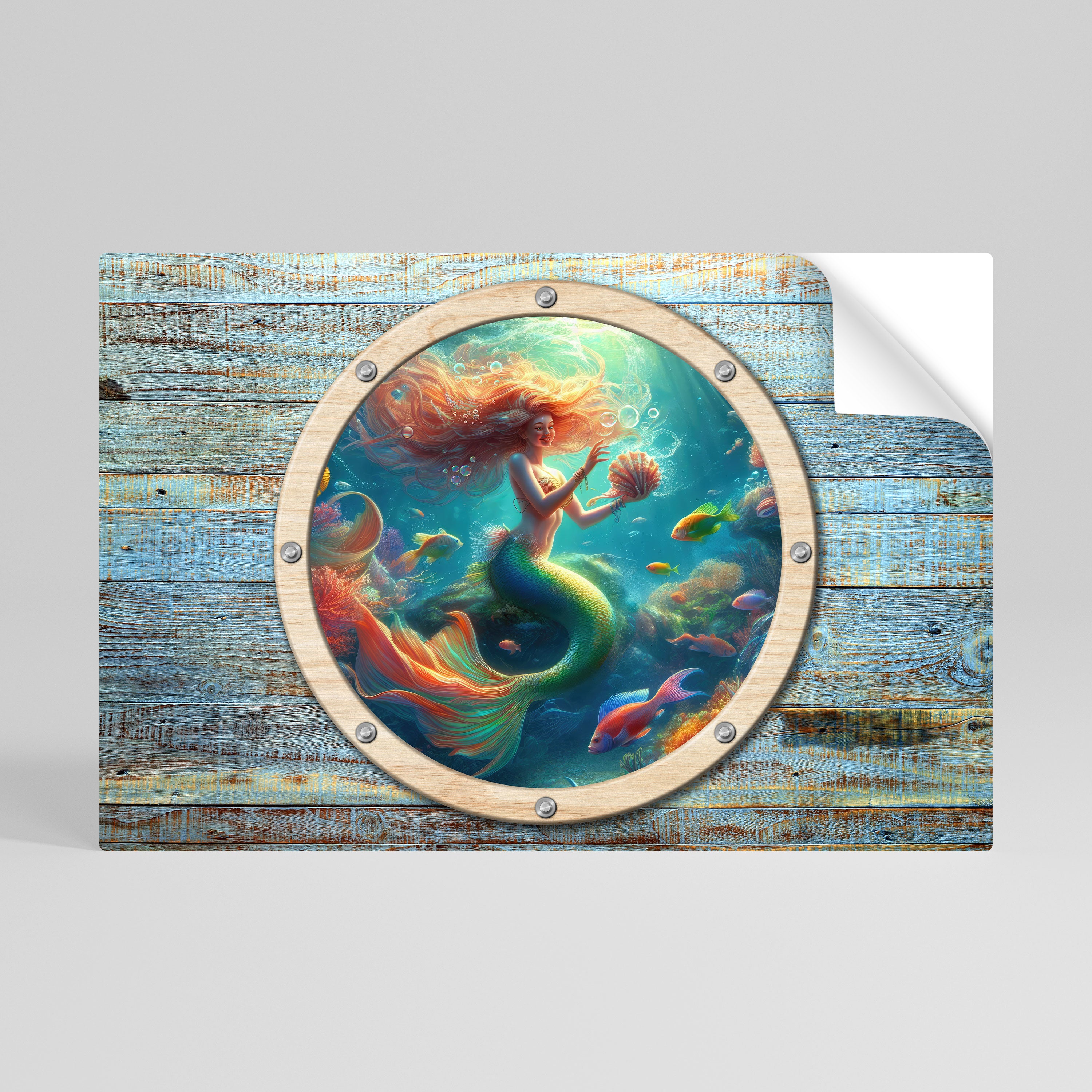 MERMAID DREAMS Αυτοκόλλητη Αφίσα οριζόντια