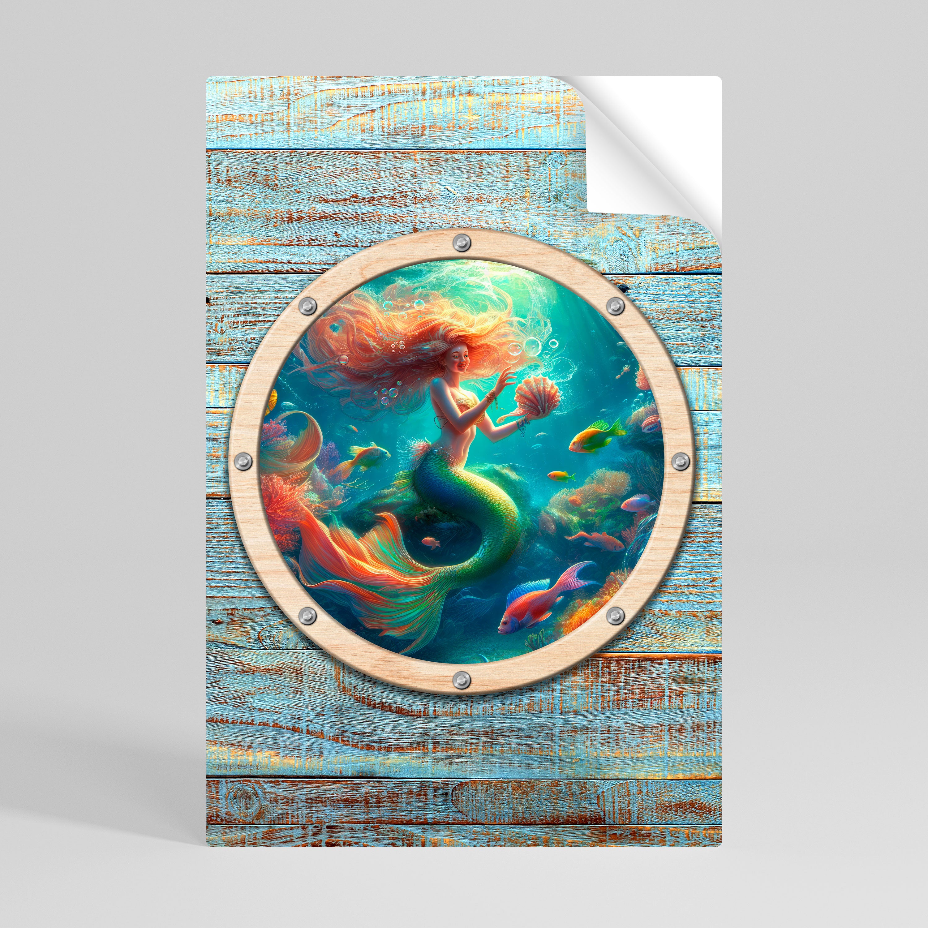 Αφίσα Mermaid Dreams Peel and Stick με κάθετη επιγραφή