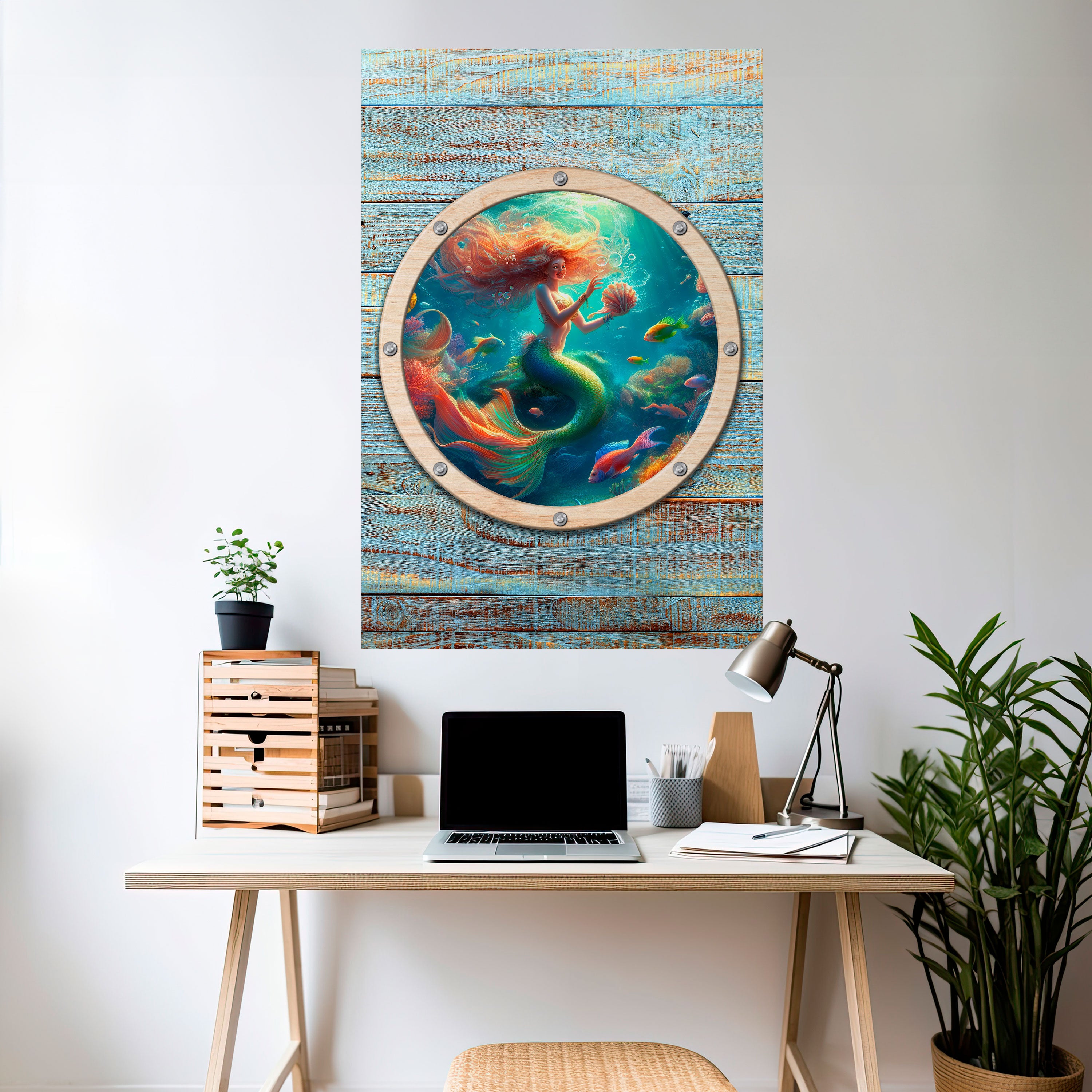Αφίσα Mermaid Dreams Peel and Stick με κάθετη επιγραφή