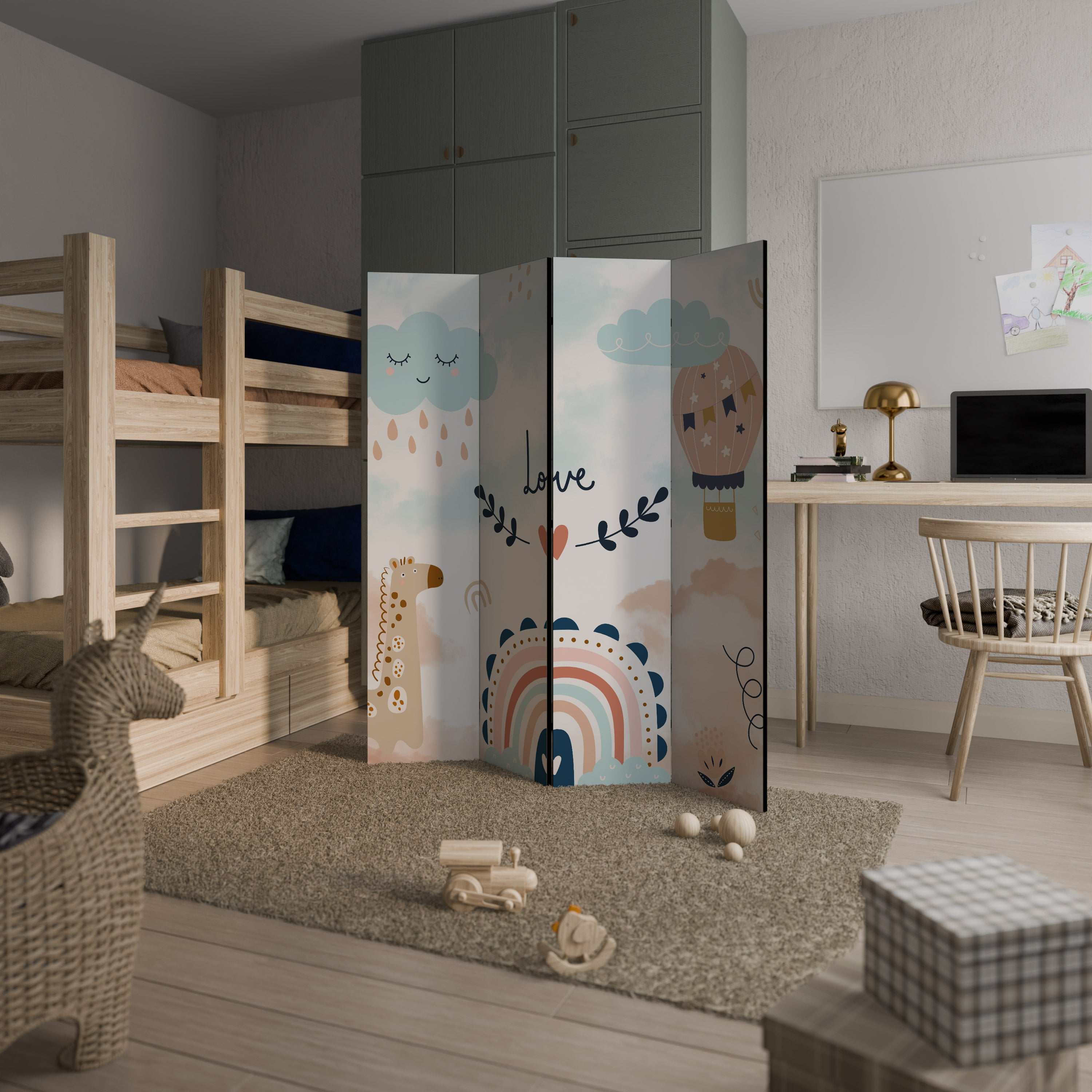 LOVELY DREAMS Παραβάν με 4 πάνελ