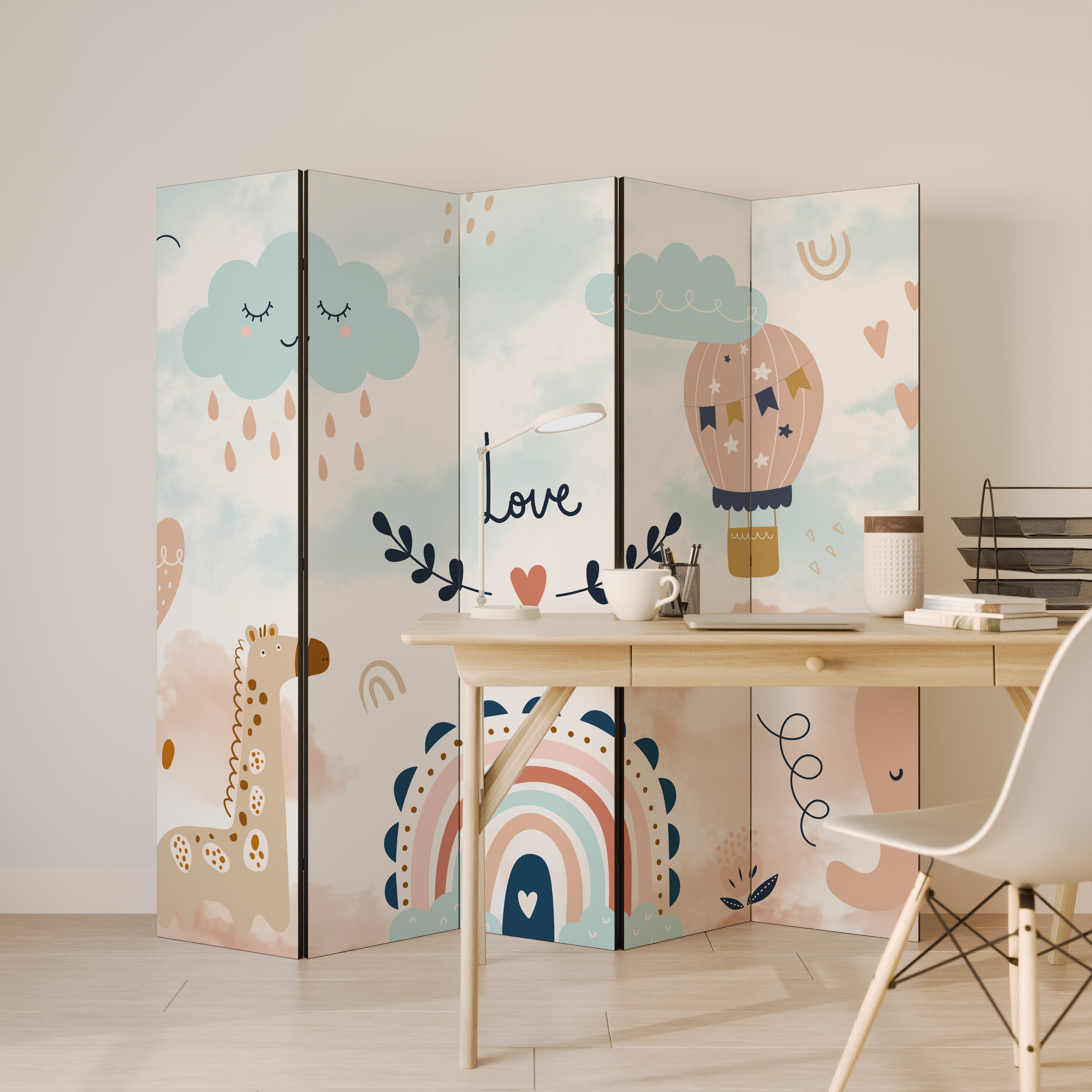 LOVELY DREAMS Παραβάν με 5 πάνελ