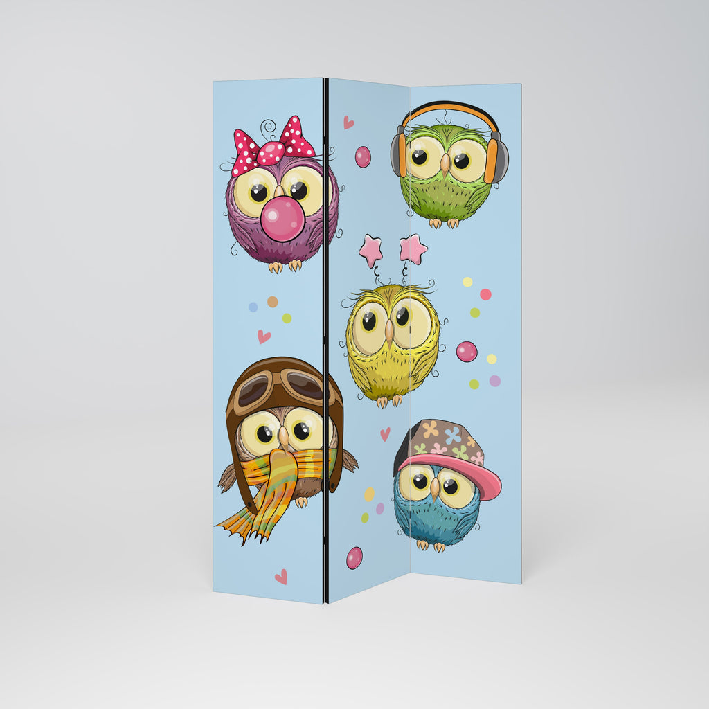 Διακοσμητικό διαχωριστικό δωματίου OWLY SQUAD 3 πάνελ